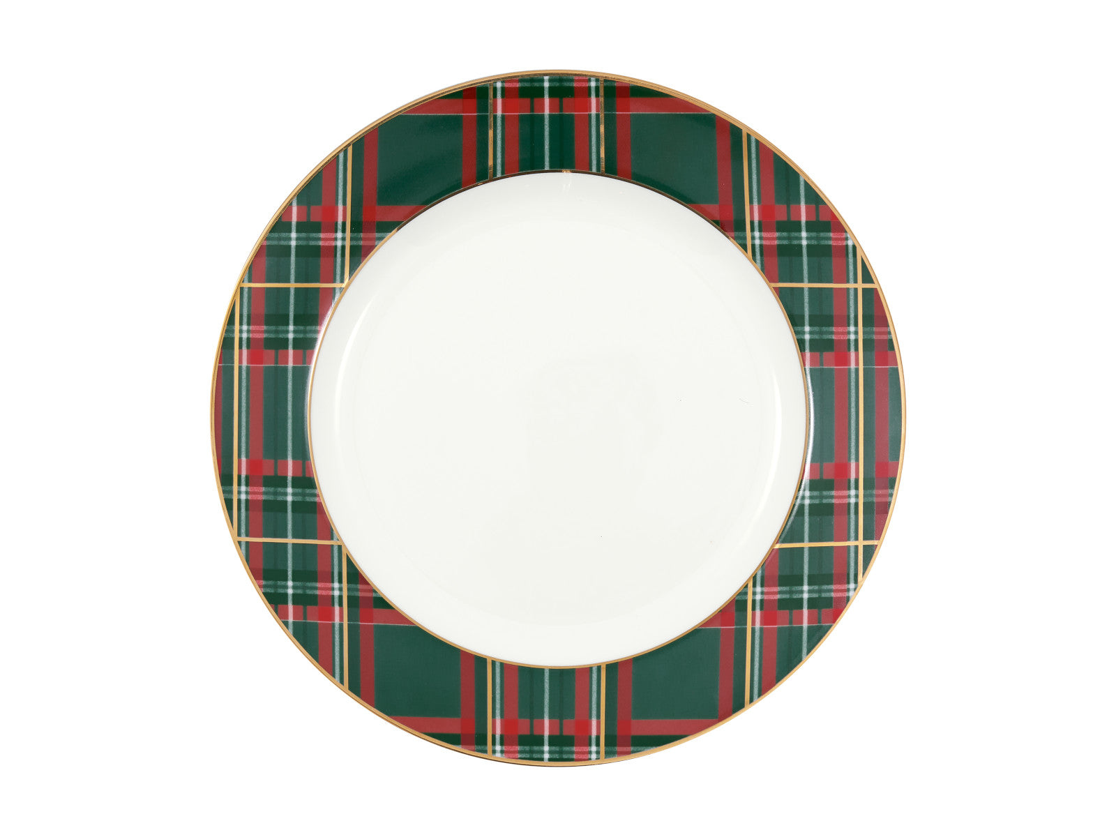 Greengate Dagmar Frühstücksteller check green 20,5cm Freisteller 1