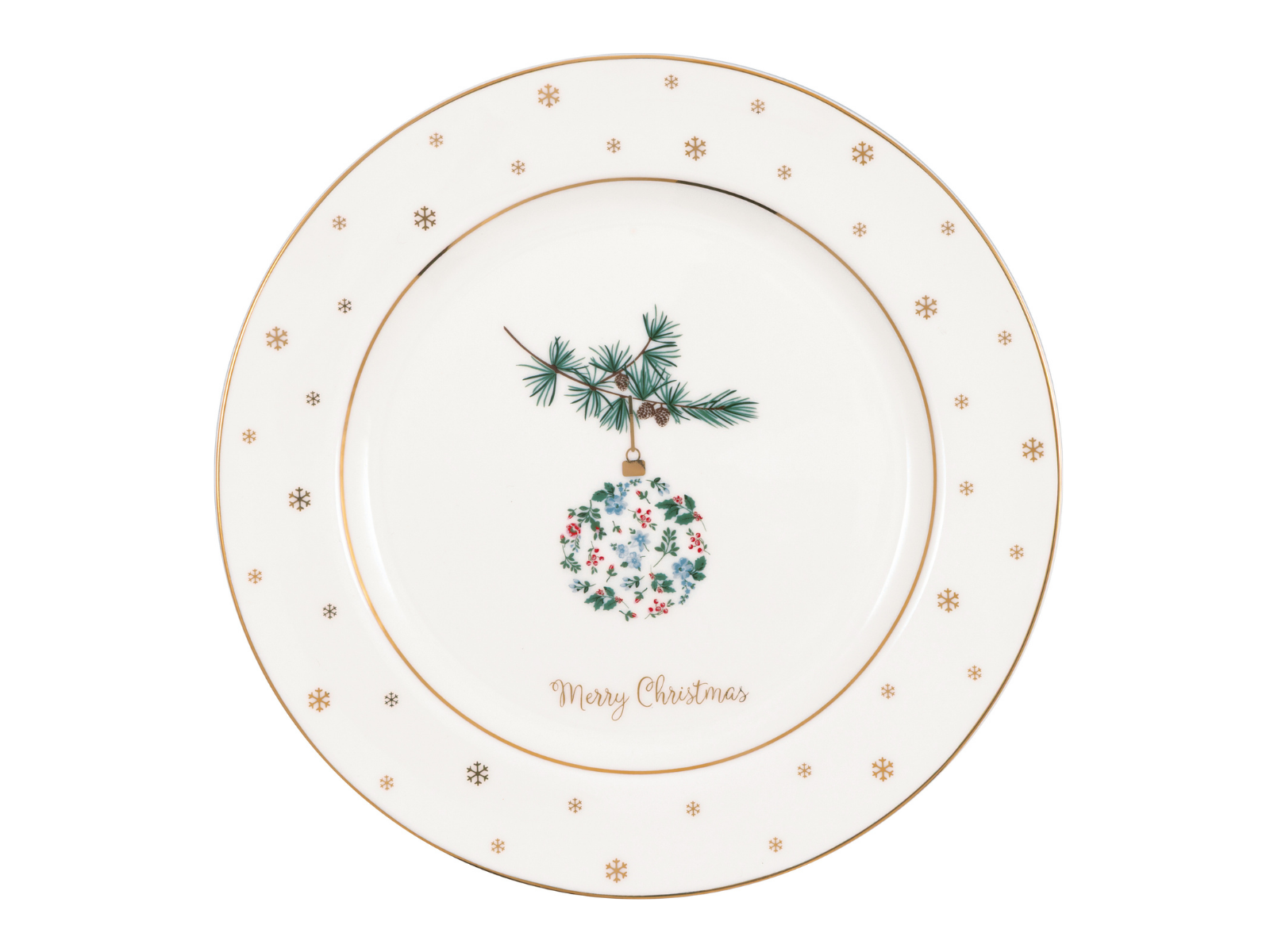 Greengate Joelle Frühstücksteller weiß 20,5cm - Produktbild 1