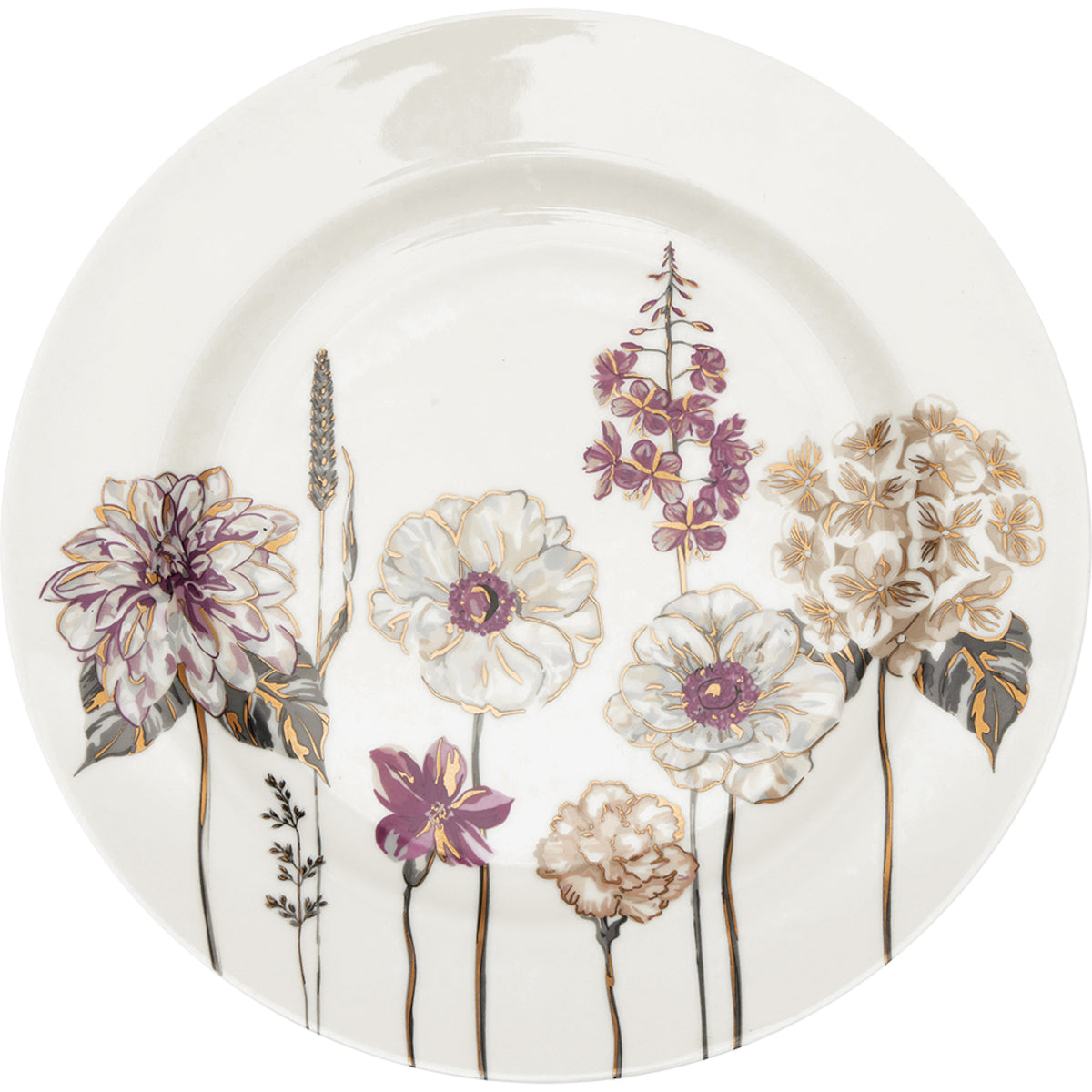 Greengate STWPLAPLLL0106 Lillith Frühstücksteller weiss 20,5cm