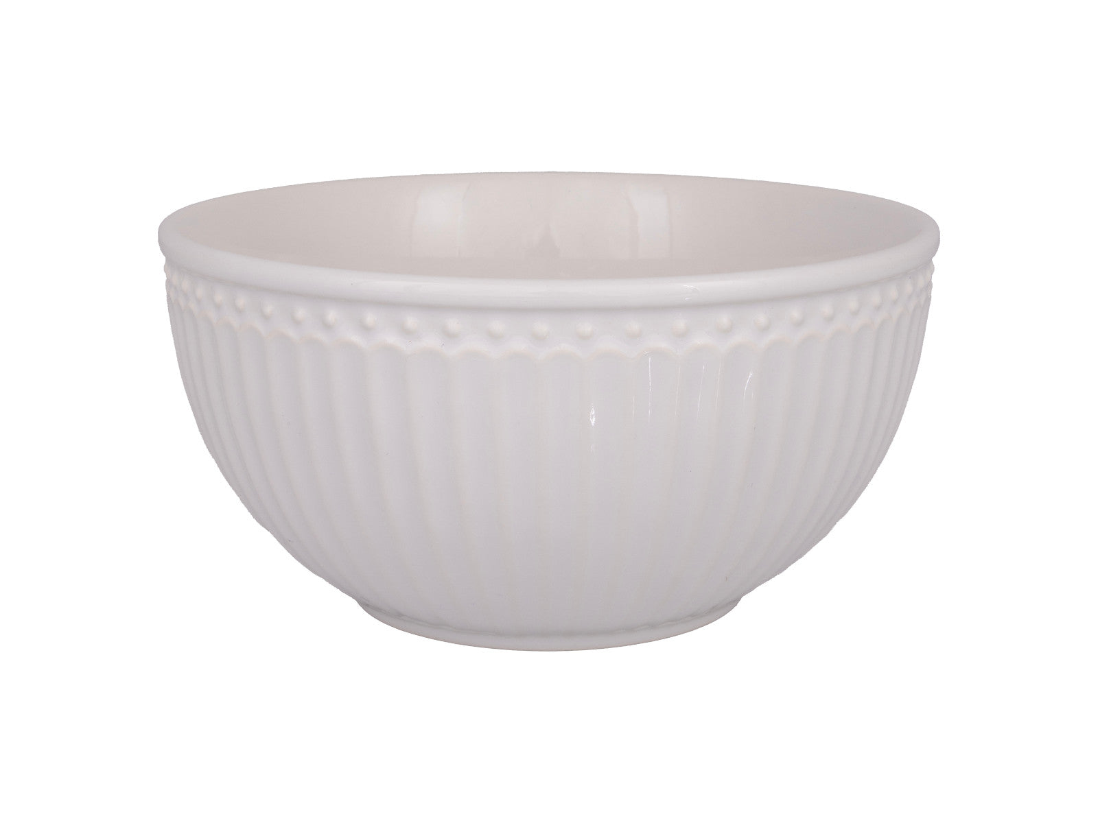 Greengate Alice Servierschüssel white medium 17,3cm Freisteller 