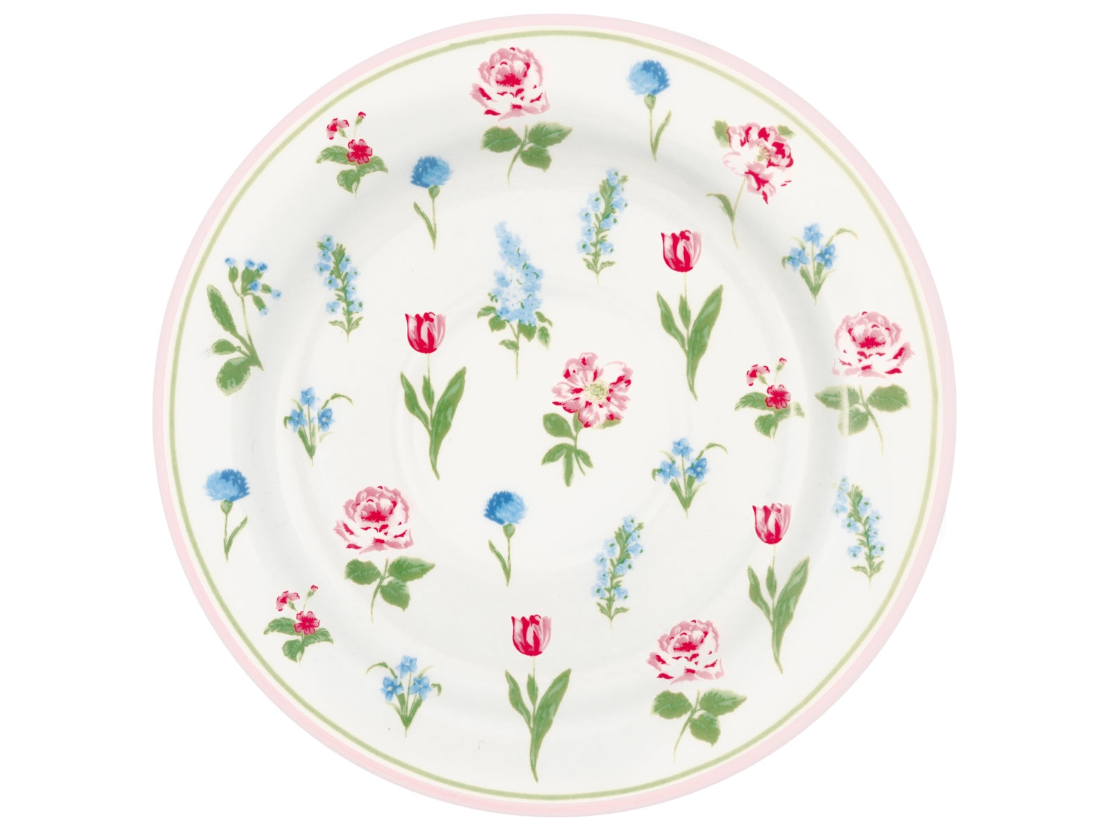 Greengate Agnes Brotteller white 15cm Freisteller 1