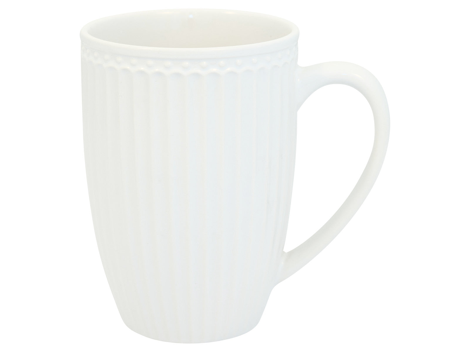 Greengate Alice Becher mit Henkel groß white 0,5l Freisteller 1