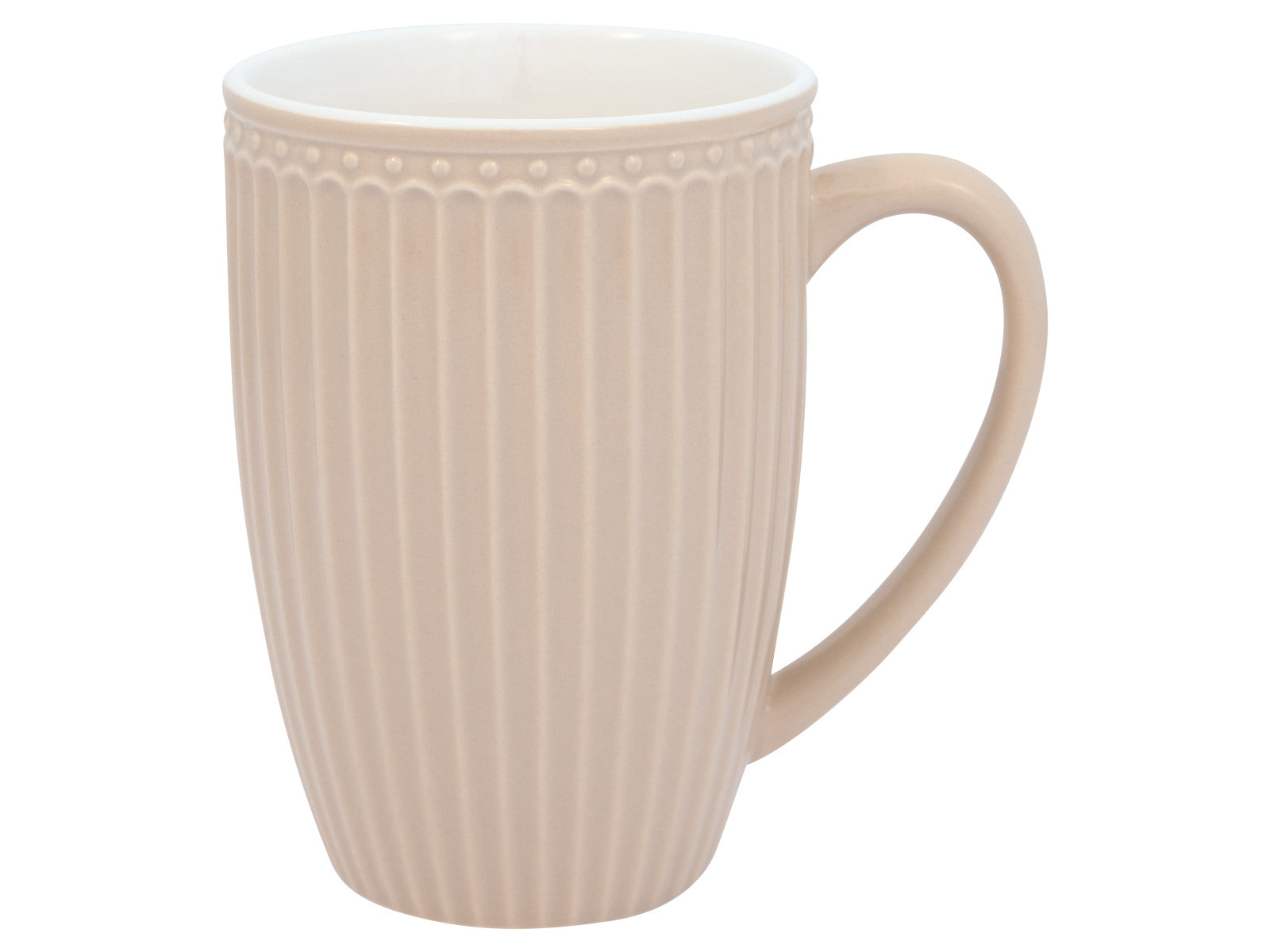 Greengate Alice Becher mit Henkel groß creamy fudge 0,5l Freisteller 1