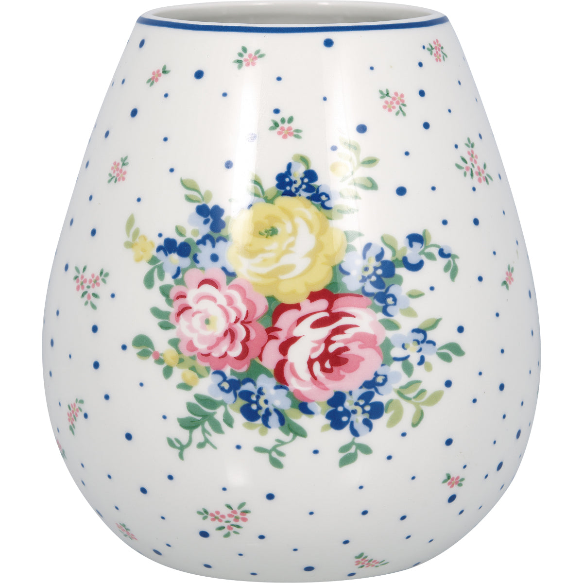 Greengate Laura Vase weiss large 3l Freisteller 1