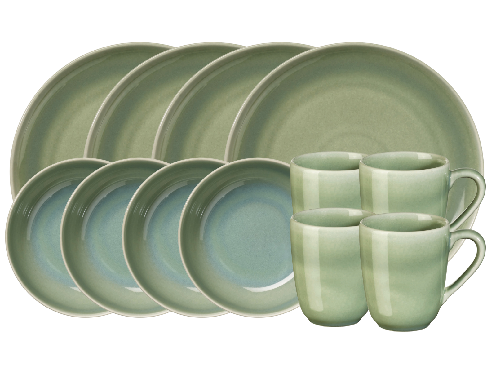 ASA Selection SAISONS Frühstücksset 12tlg agave Freisteller