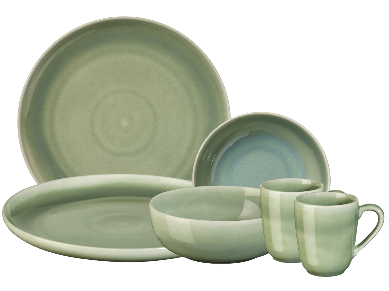 ASA Selection SAISONS Frühstücksset 6tlg agave Freisteller