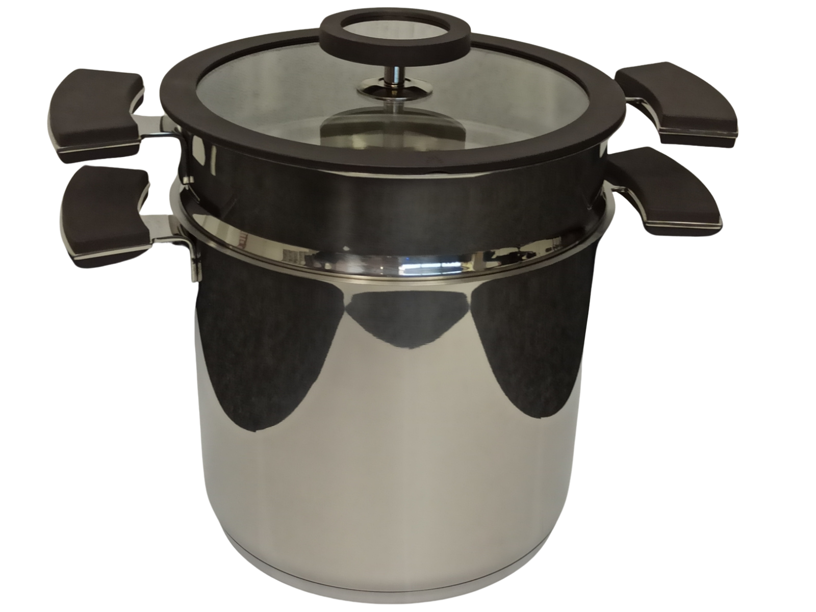 Sambonet 12 O Clock Edelstahl/Silikon grey Spaghet Freisteller 