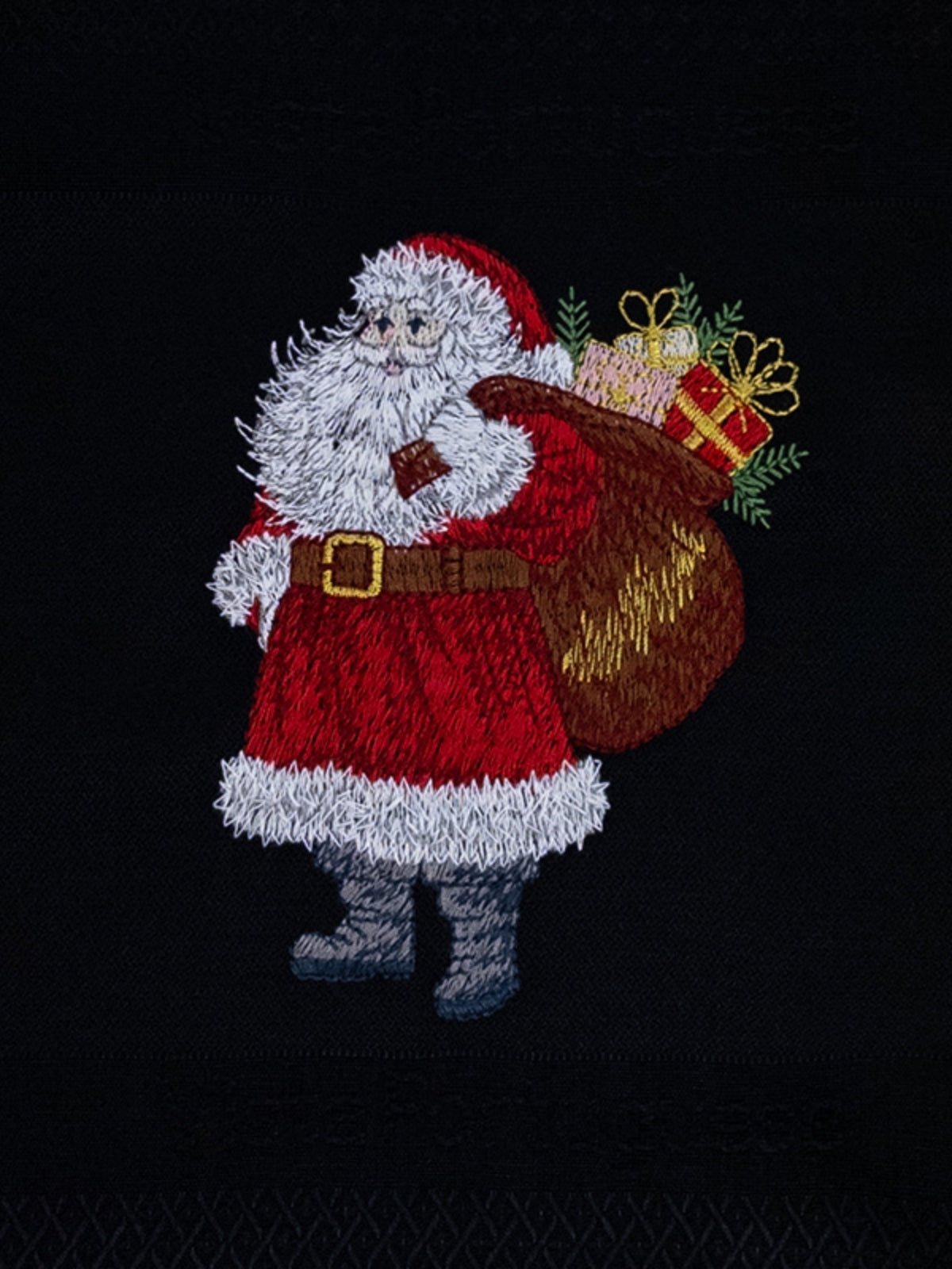 Vista Portuguese Geschirrtuch Santa Claus schwarz 50x70cm - Produktbild 2