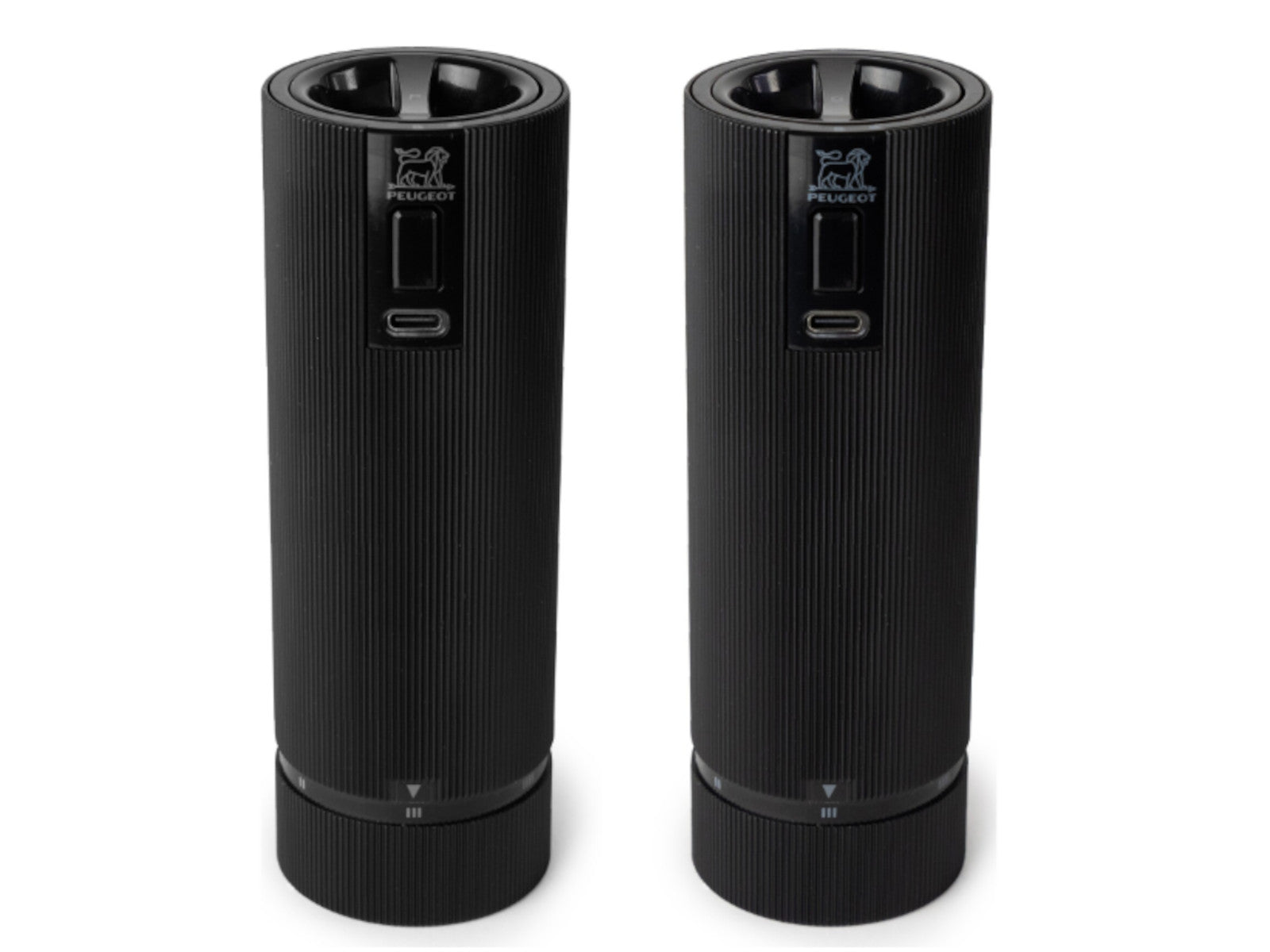 PEUGEOT LINE Duo Pfeffermühle/Salzmühle elektrisch u'Select Z schwarz 15 cm Set2 Freisteller 1