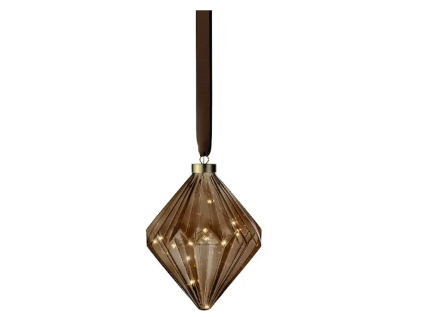 Lumineo LED Diamant braun/ warmes weiss 20cm