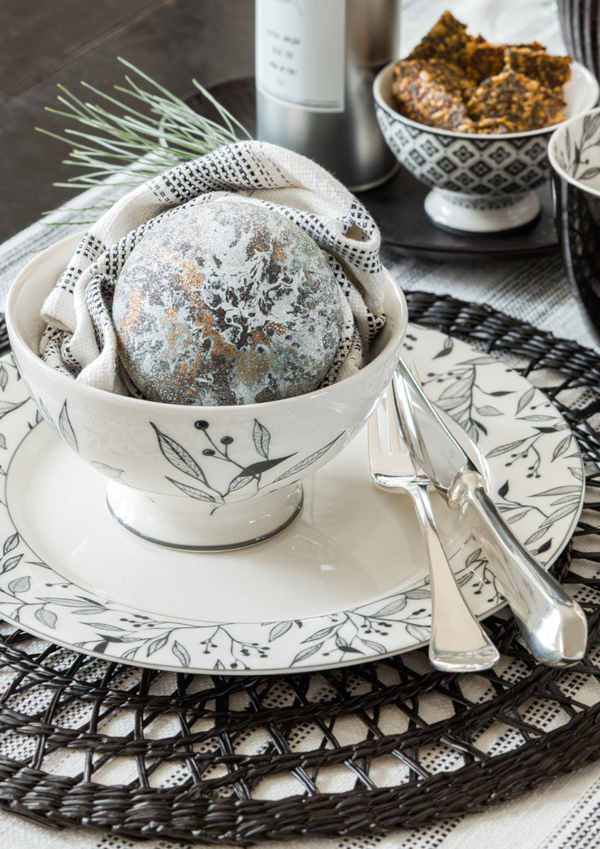 Greengate Tischset rund black 38cm (1Stück)