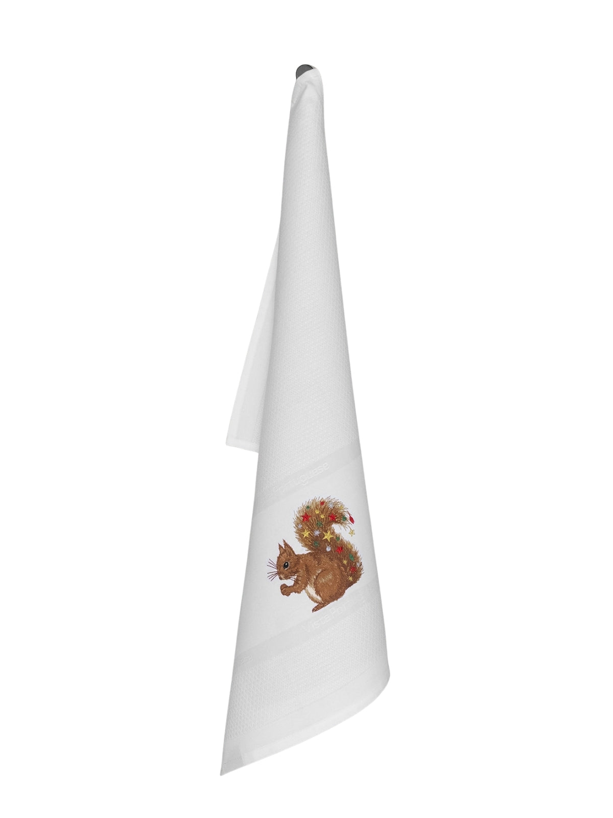 Vista Portuguese Geschirrtuch Christmas Sqirrel weiß 50x70cm - Produktbild 1
