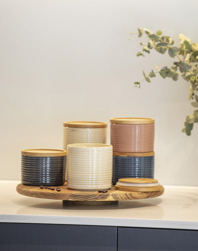 ladelle 60404 STAX Vorratsdose Mandel 12 cm