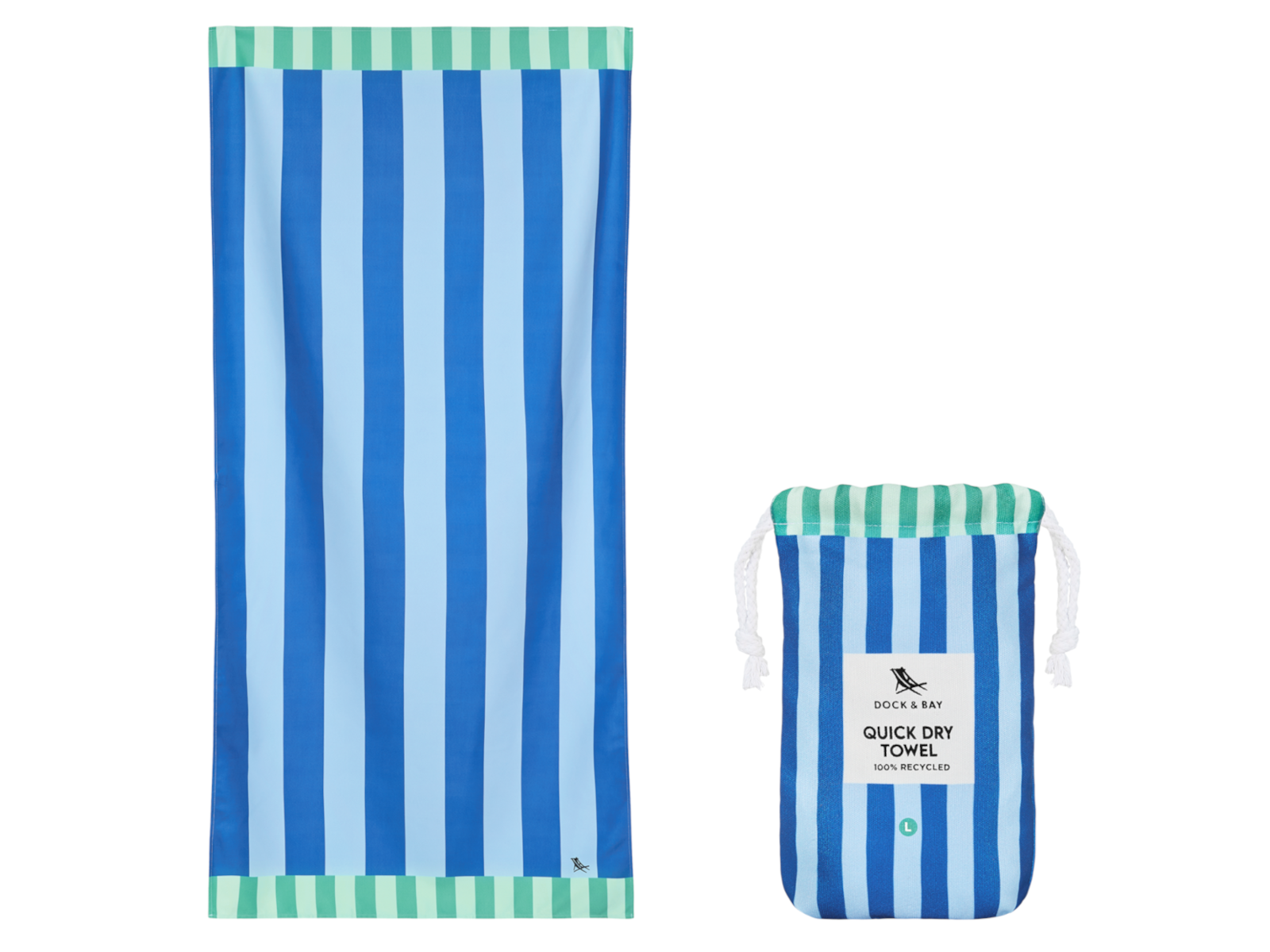 Dock & Bay Beach Towel XL Blue Sky 200x90cm Freisteller 1