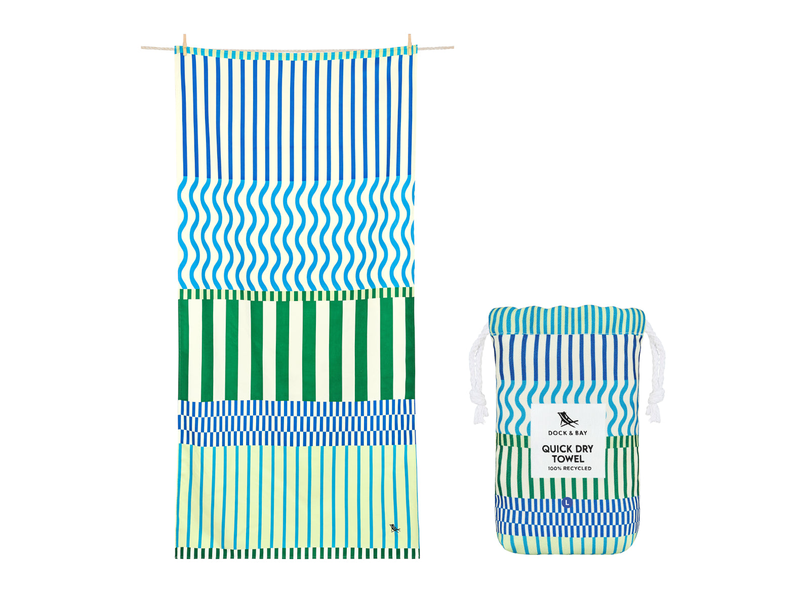 Dock & Bay Beach Towel L Blueberry Spritz 160x90cm Freisteller 1