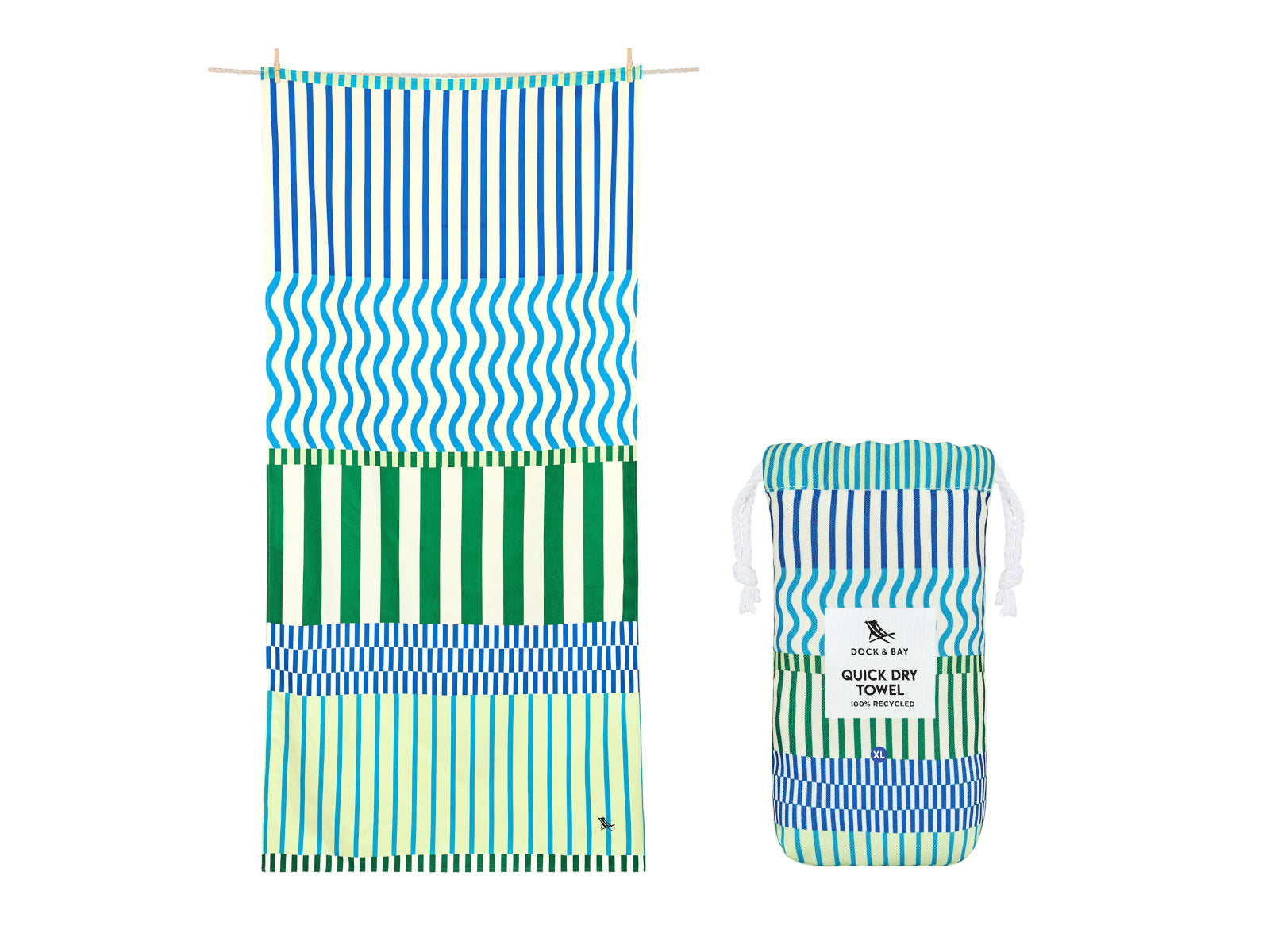 Dock & Bay Beach Towel XL Blueberry Spritz 200x90cm Freisteller 1