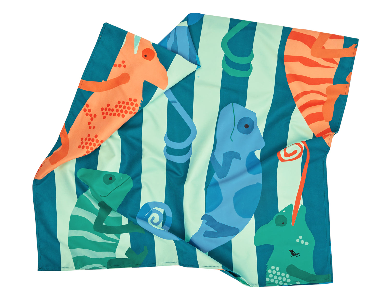 Dock & Bay Kids Beach Towel L Karma Chameleon 160x90cm Freisteller 3
