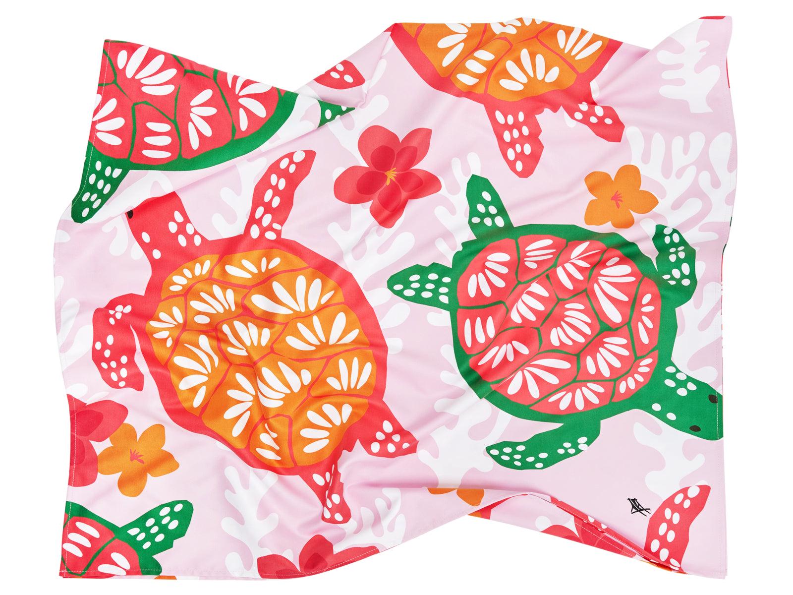 Dock & Bay Kids Beach Towel L Turtley Tropical 160x90cm Freisteller 3