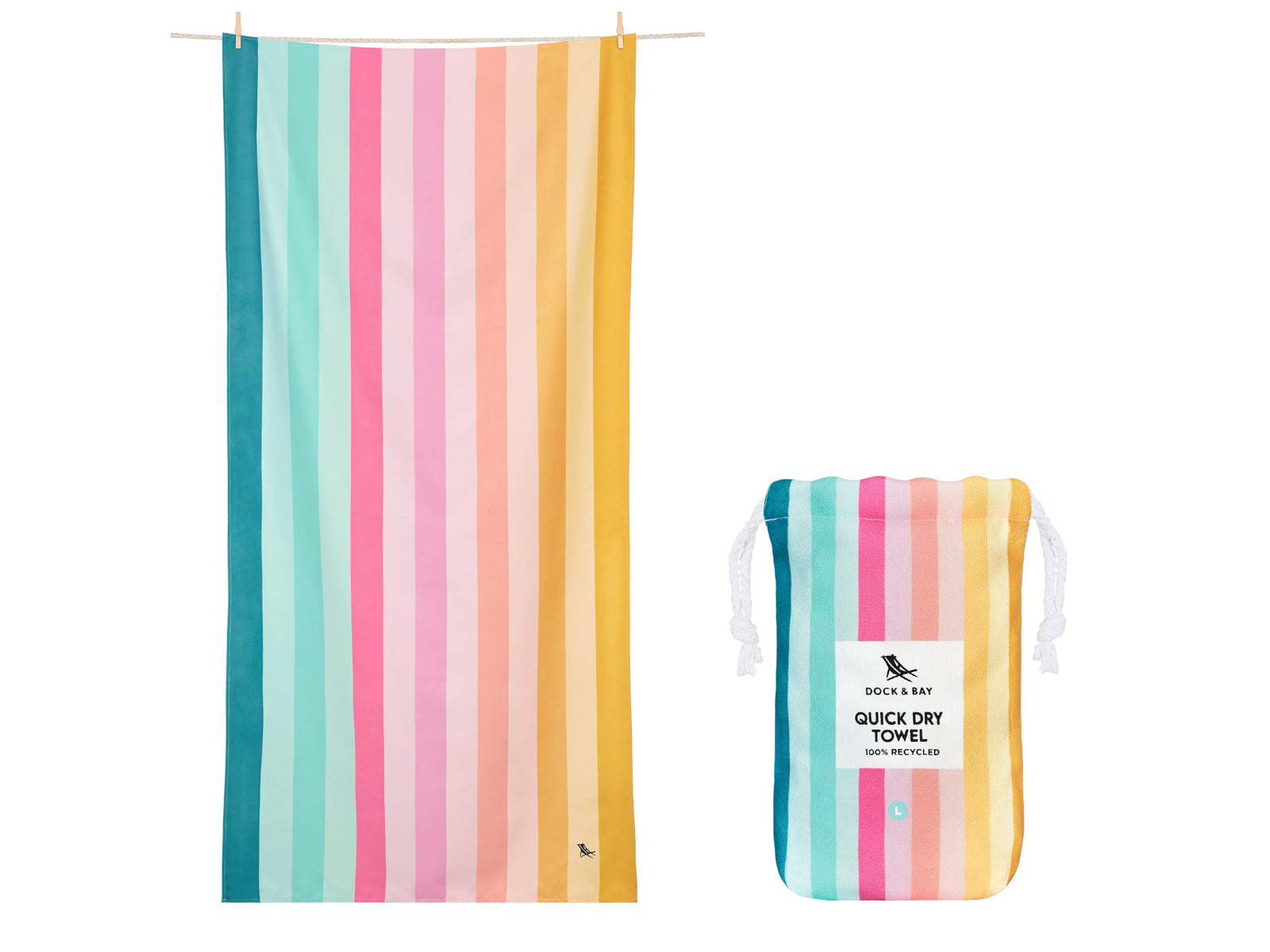 Dock & Bay Beach Towel L Coastal Candy 160x90cm Freisteller 1