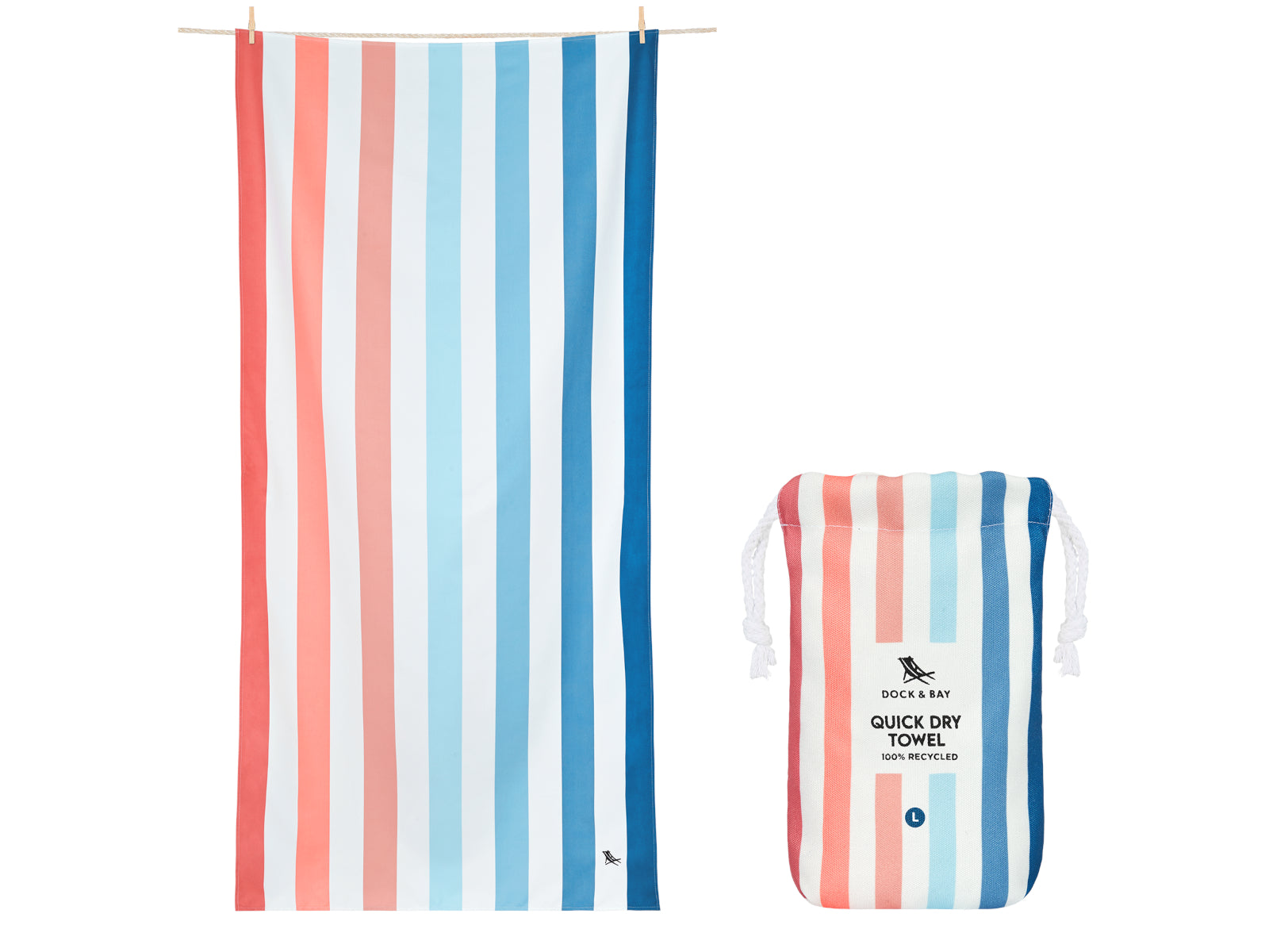 Dock & Bay Beach Towel L Sand to Sea 160x90cm Freisteller 1