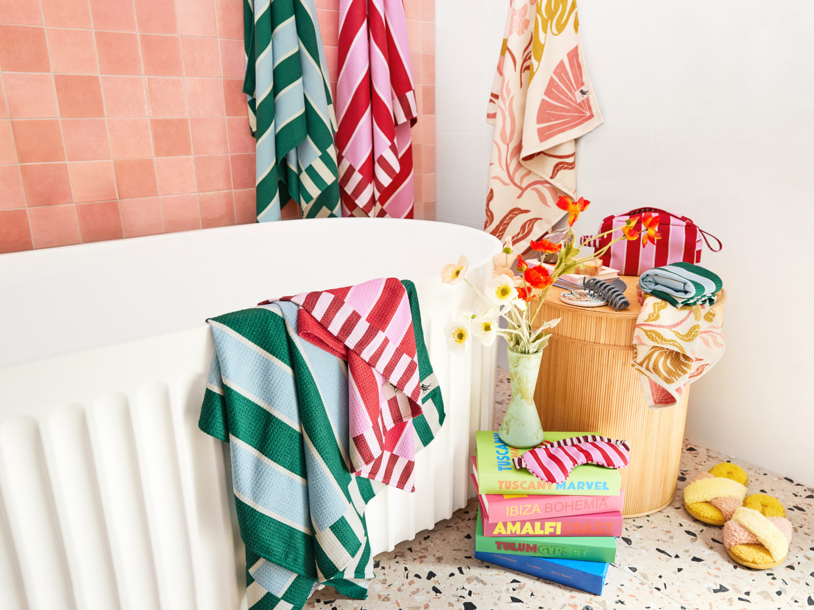 Dock & Bay Beach Towel L Peppermint Punch 160x70cm