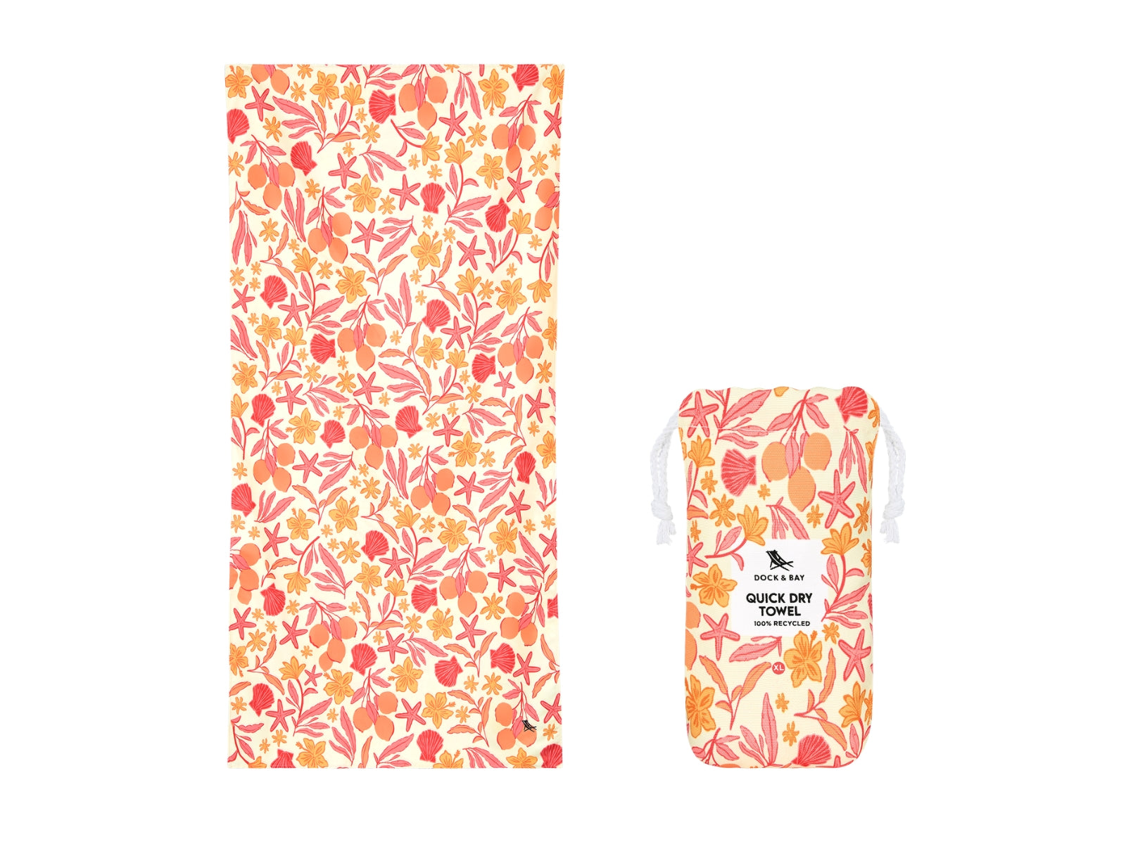 Dock & Bay Beach Towel XL Tangerine Tide 200x90cm - Produktbild 2