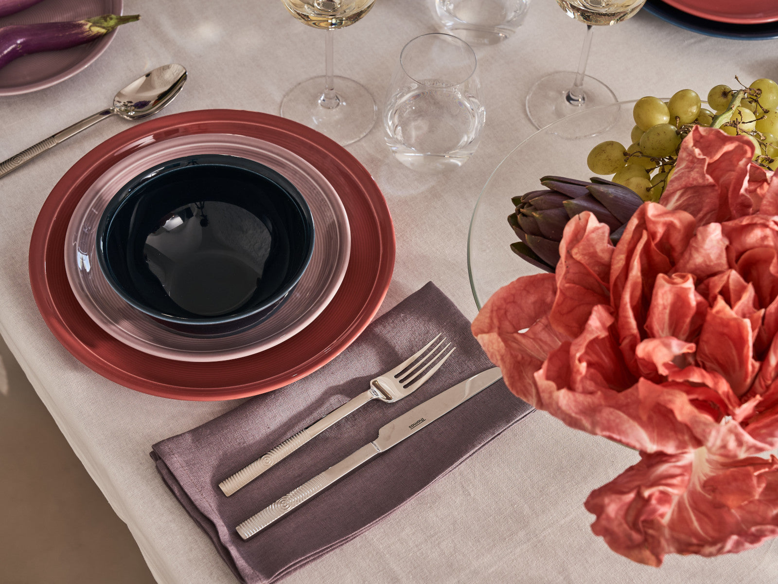 Thomas Trend Colour Chilli Red Speiseteller 28cm Lifestyle 1