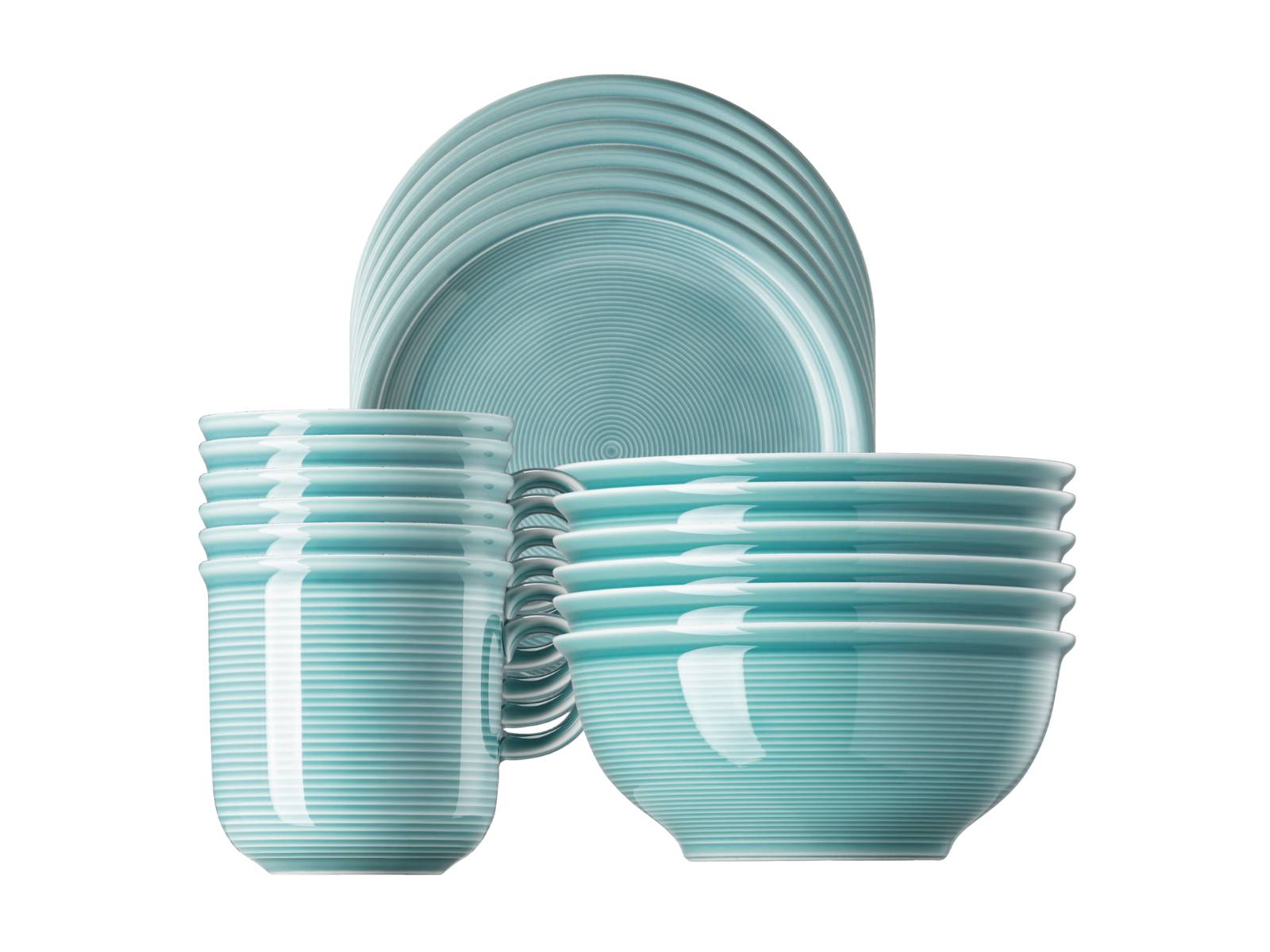 Thomas Trend Colour Ice Blue Frühstücksset 18tlg