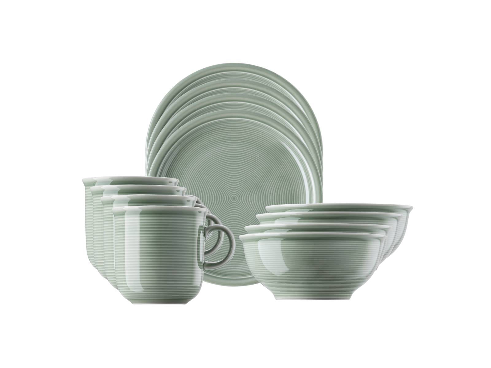 Thomas Trend Colour Moss Green Frühstücksset 12tlg