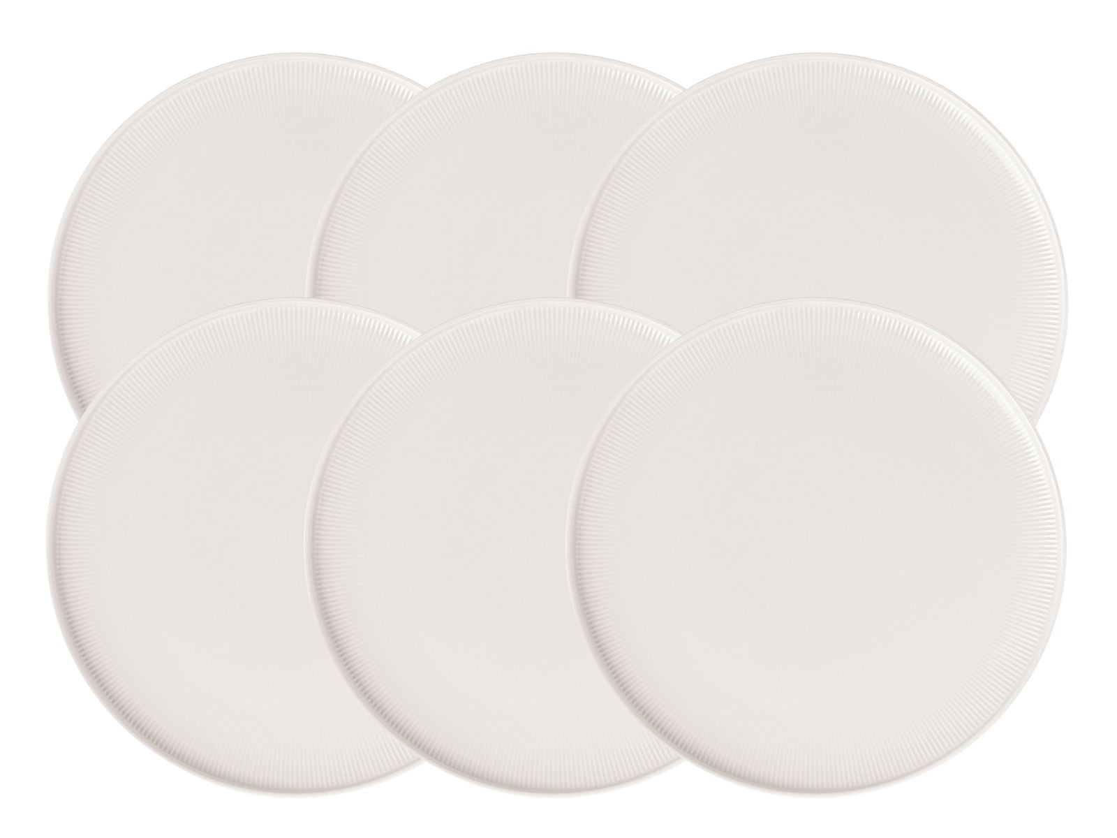 Villeroy & Boch Afina Brotteller weiß 17cm Set6 Freisteller