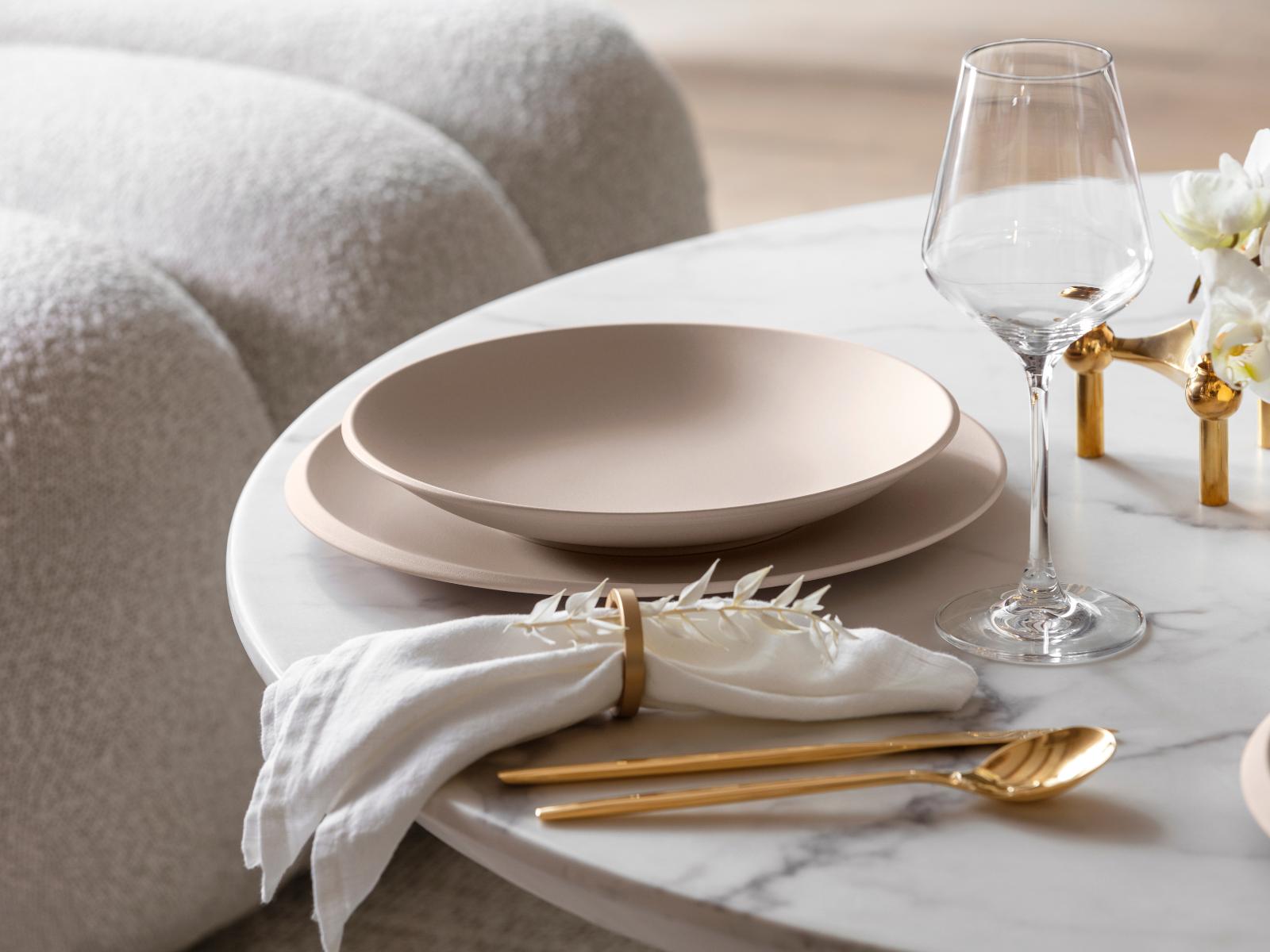 Villeroy & Boch NewMoon beige Schale tief 29 cm Set6 Lifestyle5