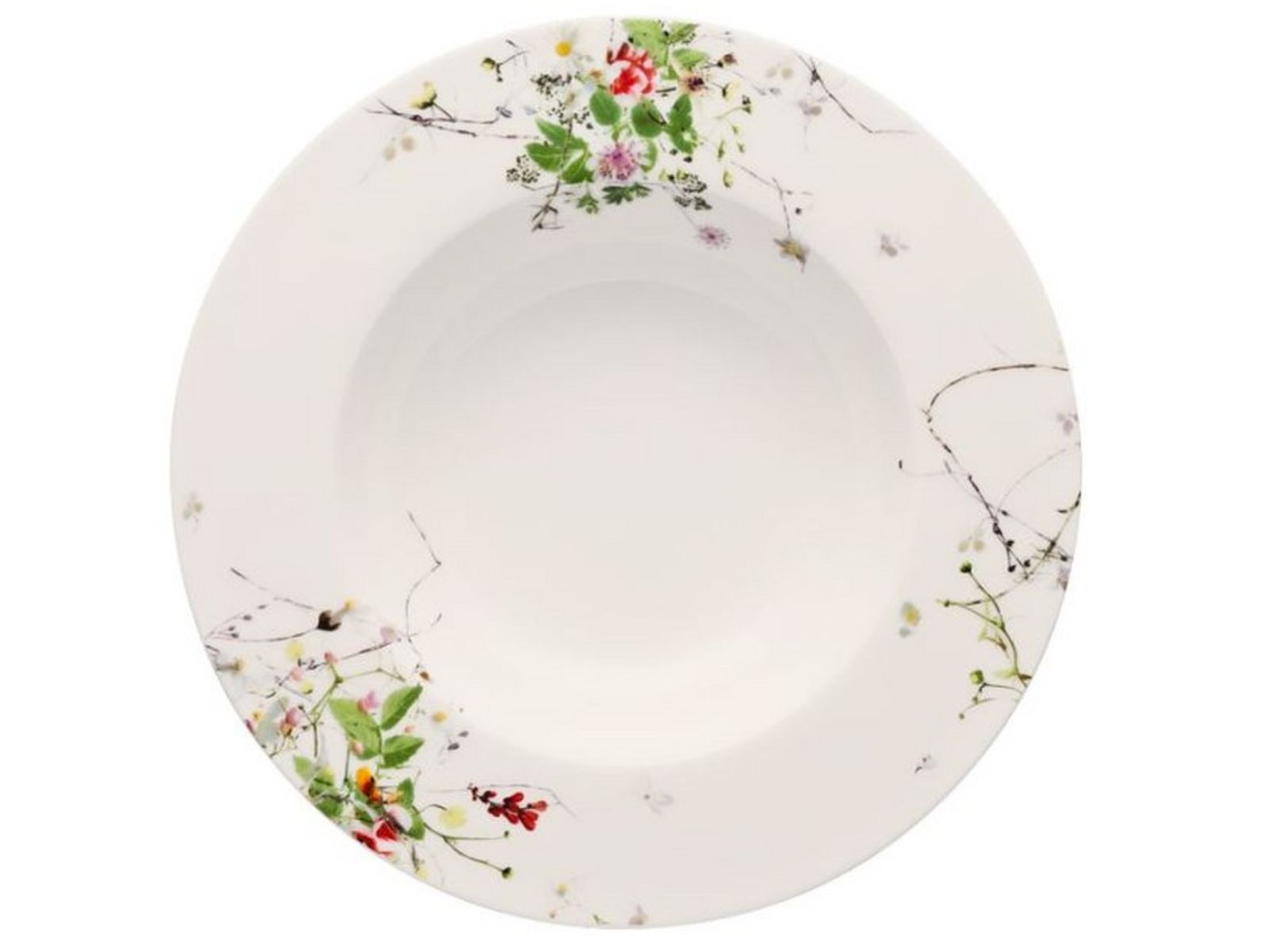 Rosenthal Brillance Fleurs Sauvages Suppenteller 23 cm Fahne