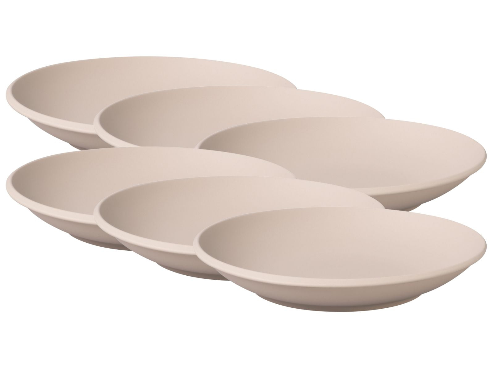 Villeroy & Boch NewMoon beige Schale flach 25cm Set6 Freisteller