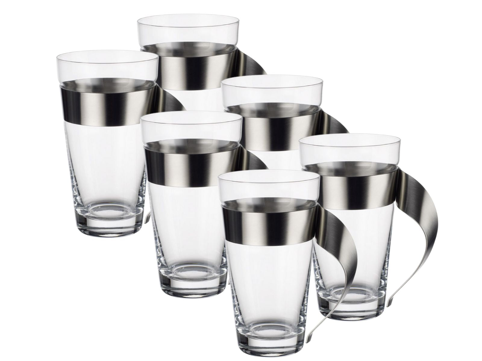 Villeroy & Boch New Wave Caffe Latte Macchiato Glas 0,5 l Set6 Freisteller