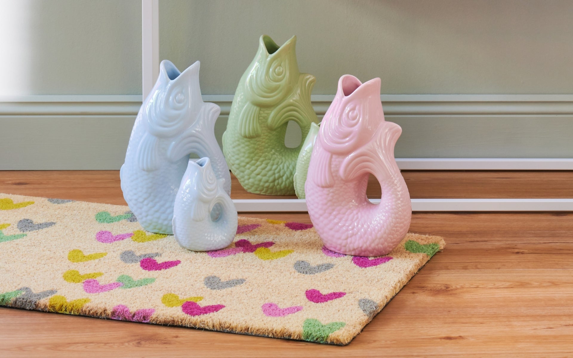 Giftcompany Monsieur Carafon Vase / Karaffe Fisch XS sea pink 0,2l Lifestyle