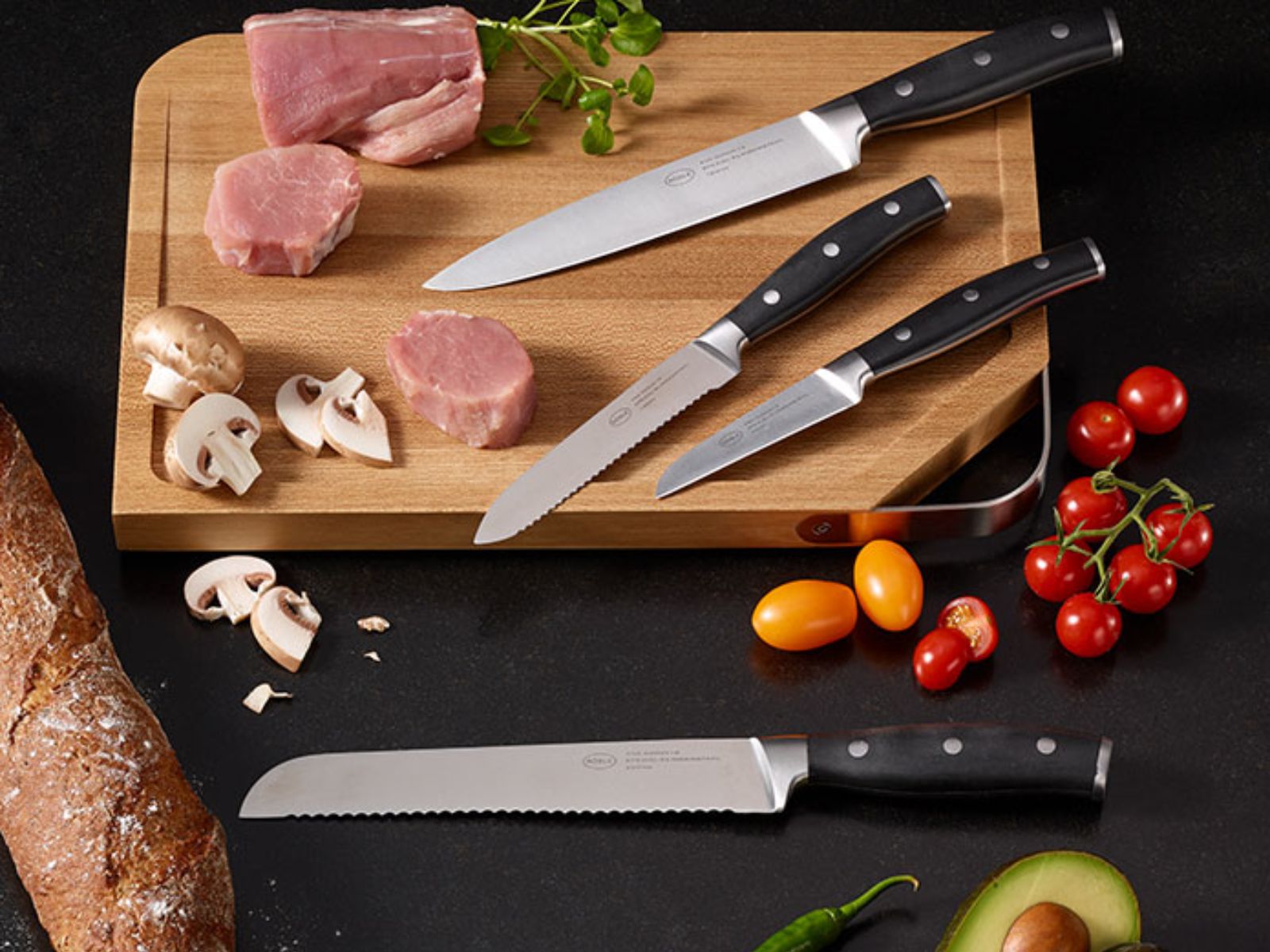 Rösle Messer-Set PURA inkl. Tranchiergabel 5tlg