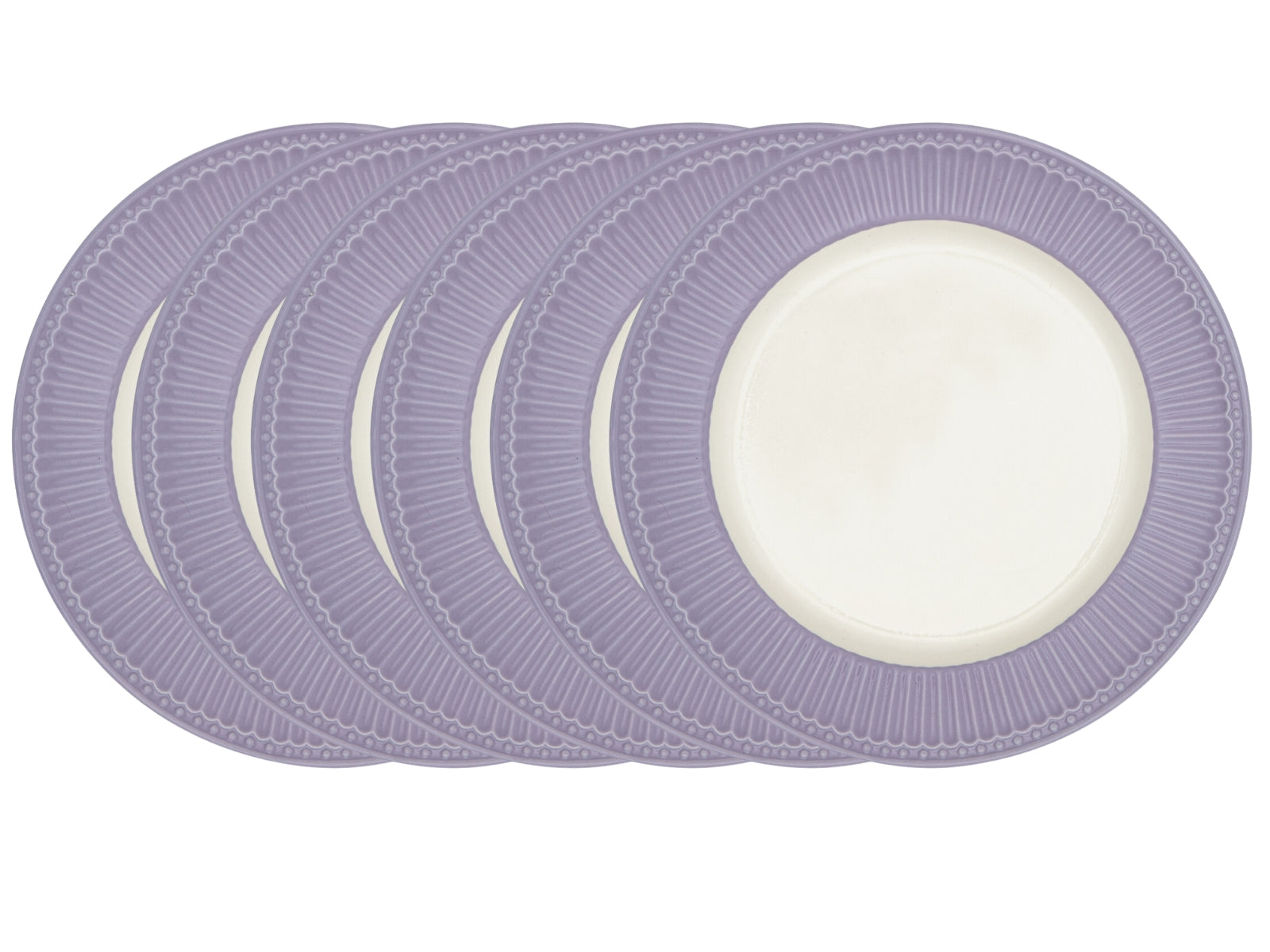 Greengate Alice Speiseteller lavender 26,5 cm 6tlg