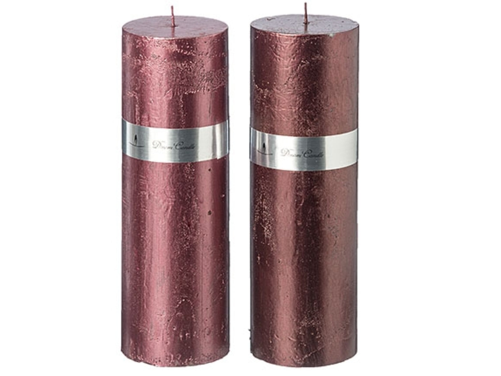 Boltze Kerze Metallic rot sortiert 30 cm