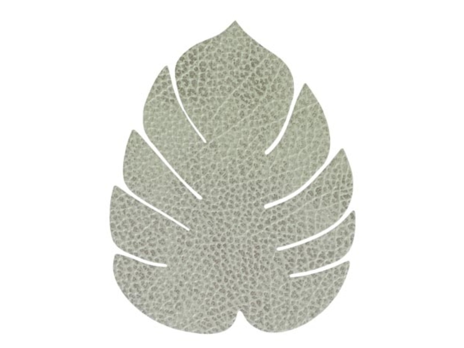 LIND DNA HIPPO Untersetzer Monstera Leaf olive green 14x12