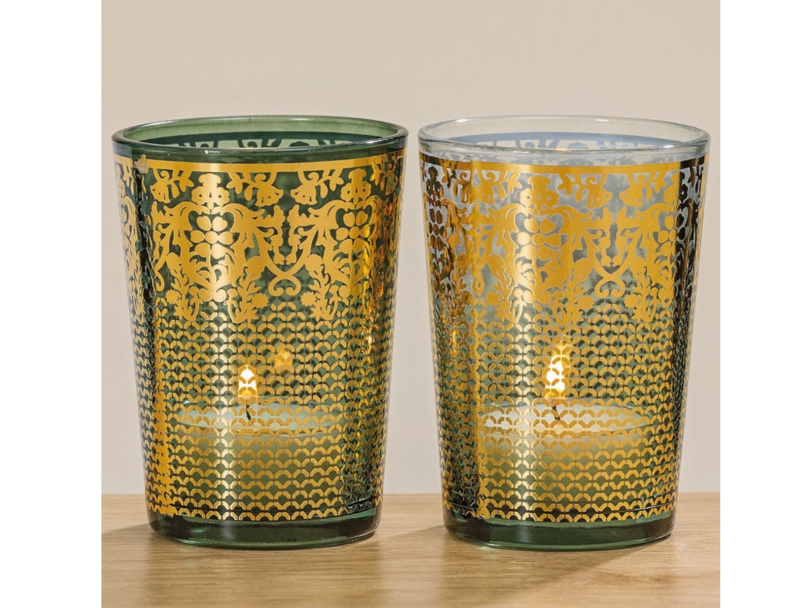 Boltze Gabrina Windlicht sortiert grün 6 cm (1 Stück)