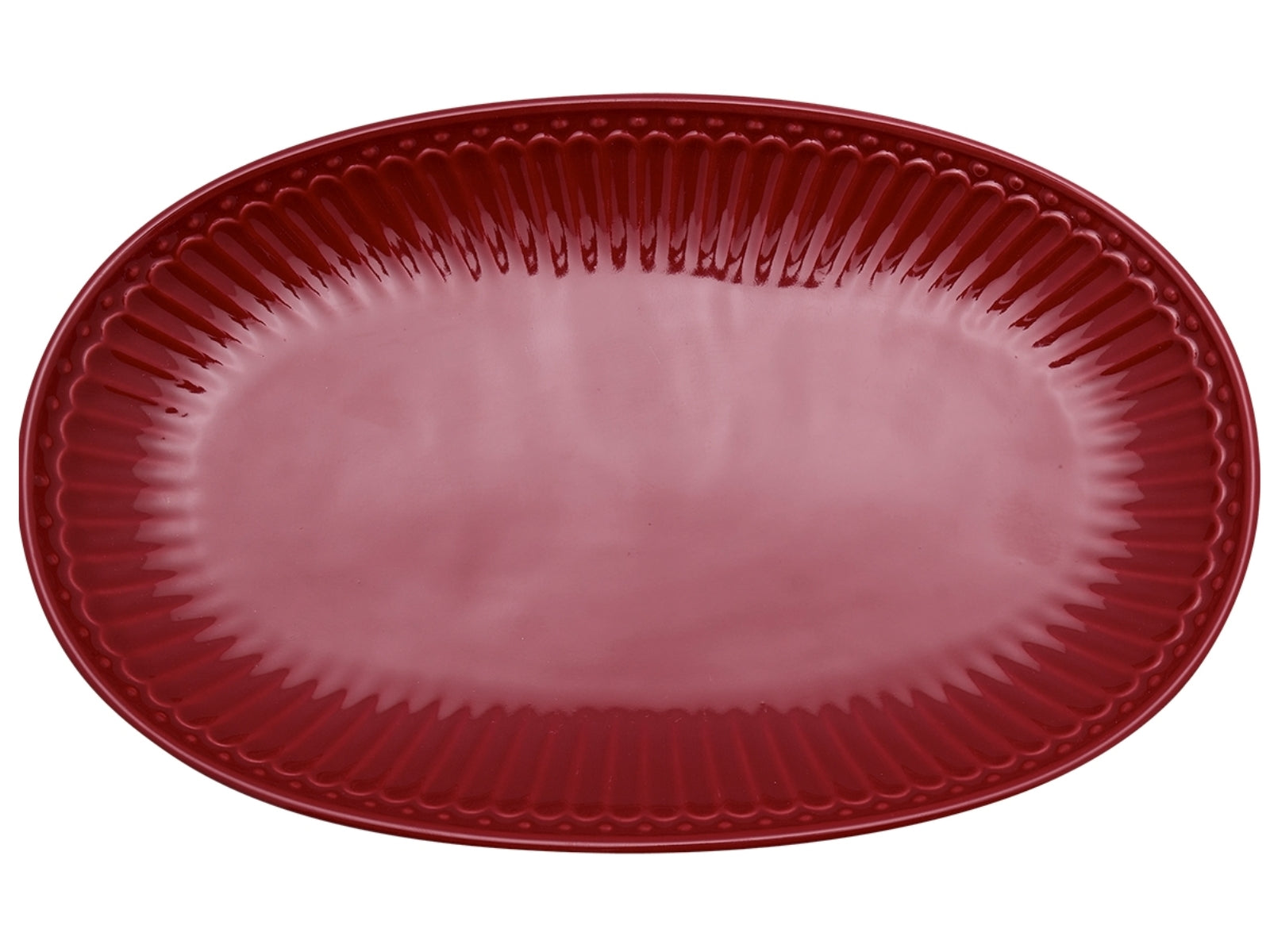 Greengate Alice Teller oval claret red 23 cm