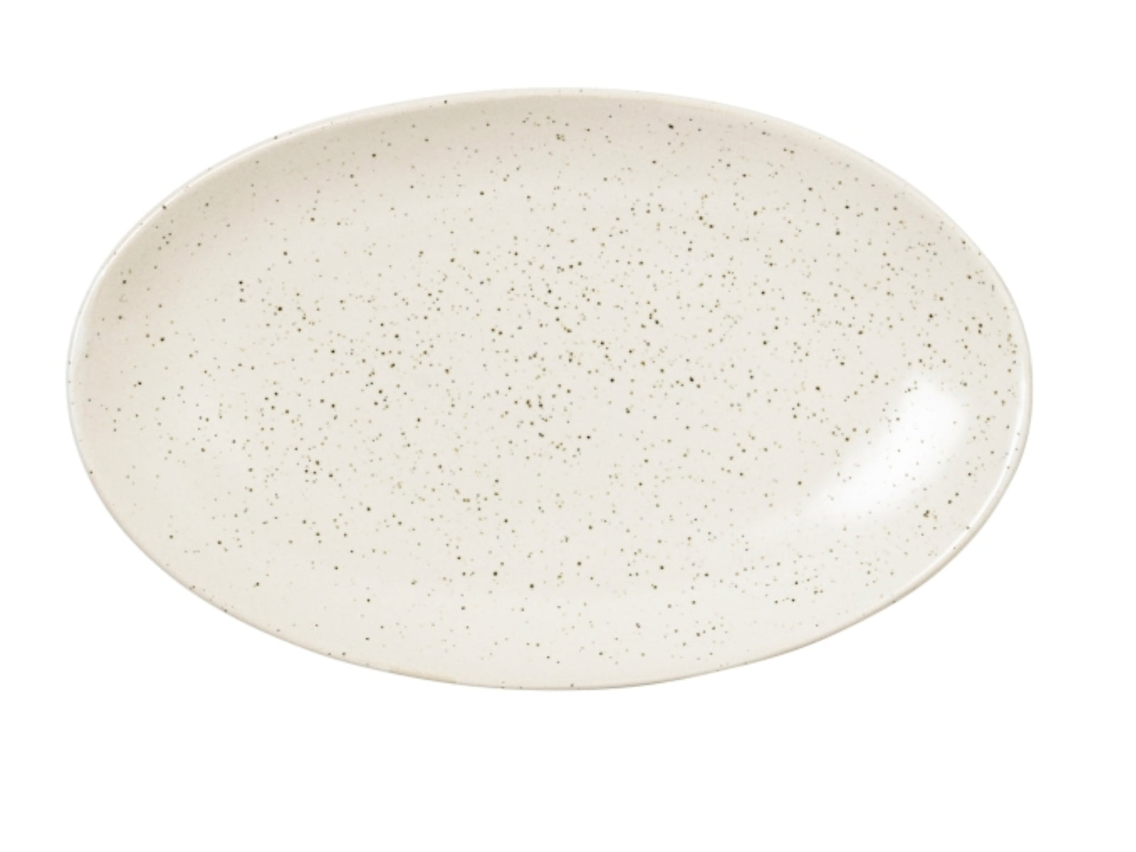 Broste Copenhagen NORDIC VANILLA Platte oval S 13,6 x 22 cm