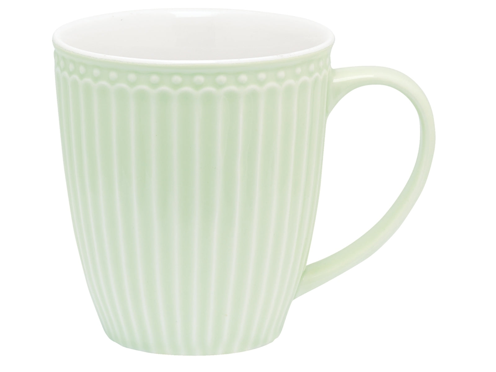 5707463145907 Greengate Alice Becher mit Henkel pale green 0,4 l
