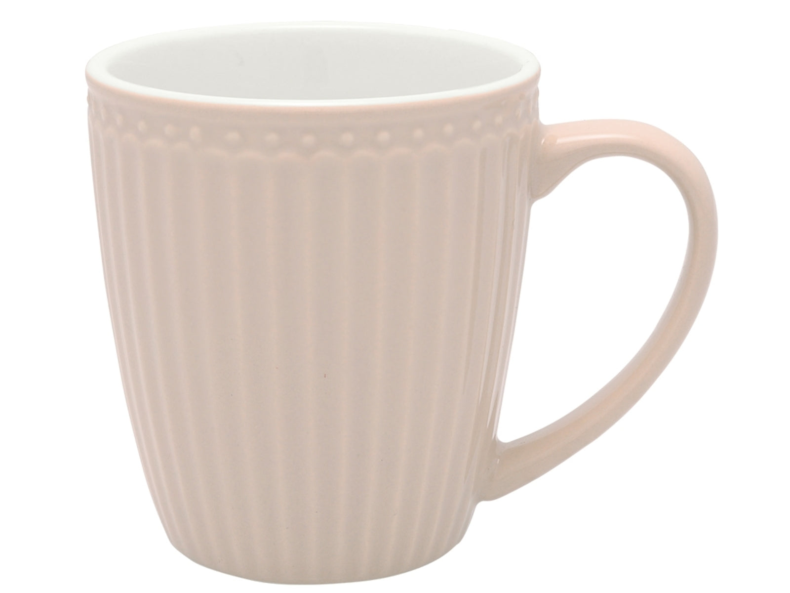 5707463408811 Greengate Alice Becher mit Henkel creamy fudge 0,4 l