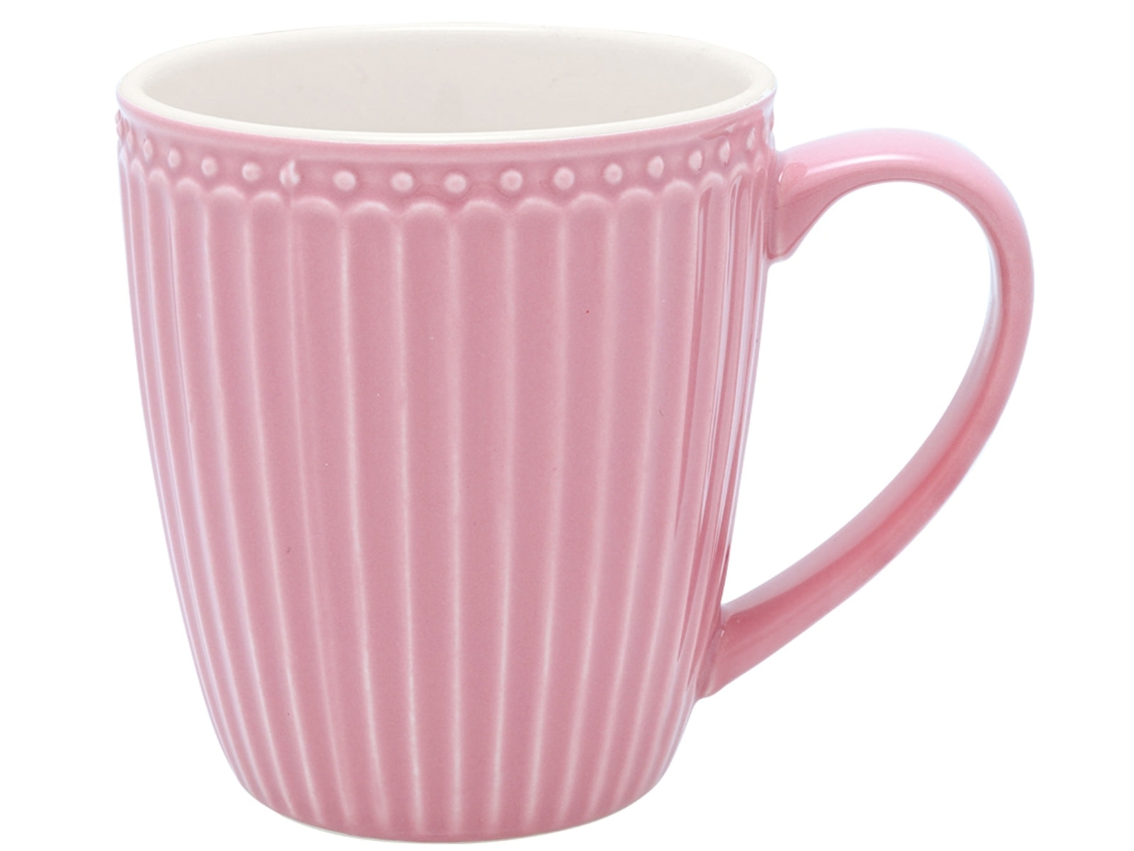 5707463408774 Greengate Alice Becher mit Henkel dusty rose 0,4 l