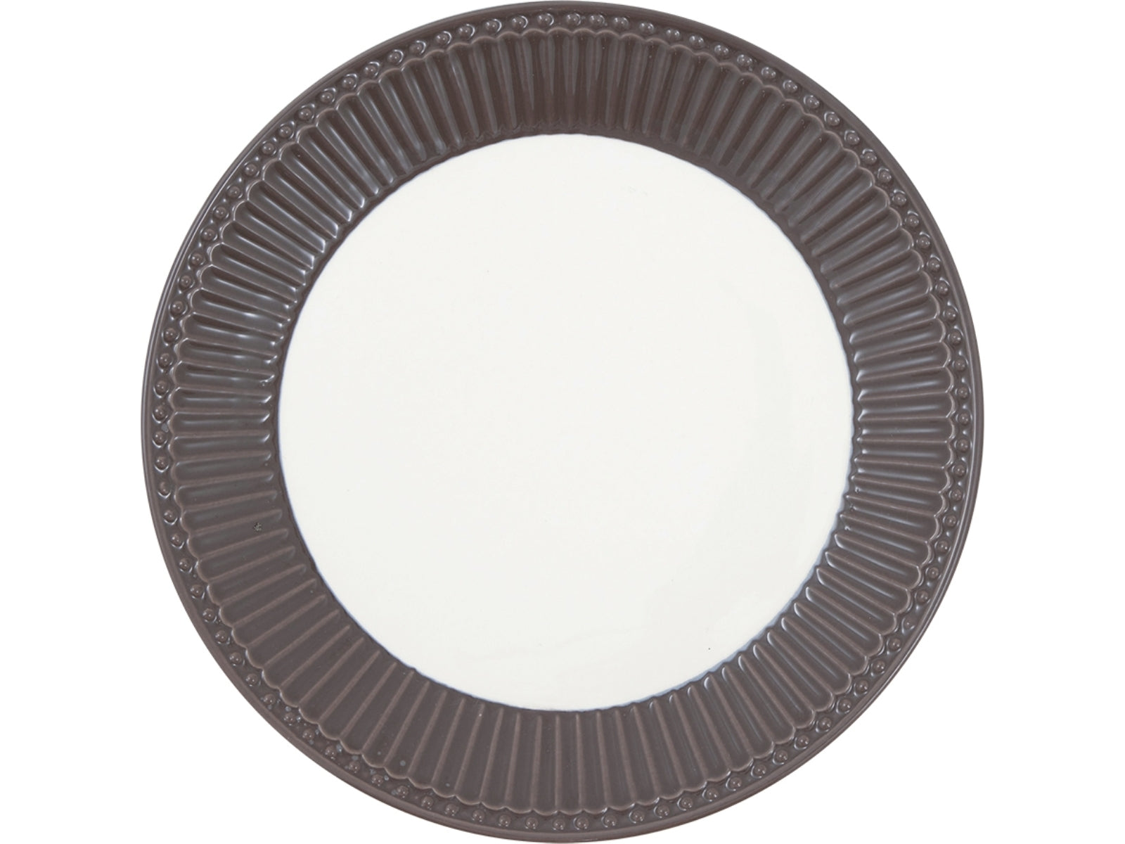 Greengate Alice Frühstücksteller dark chocolate 23 cm