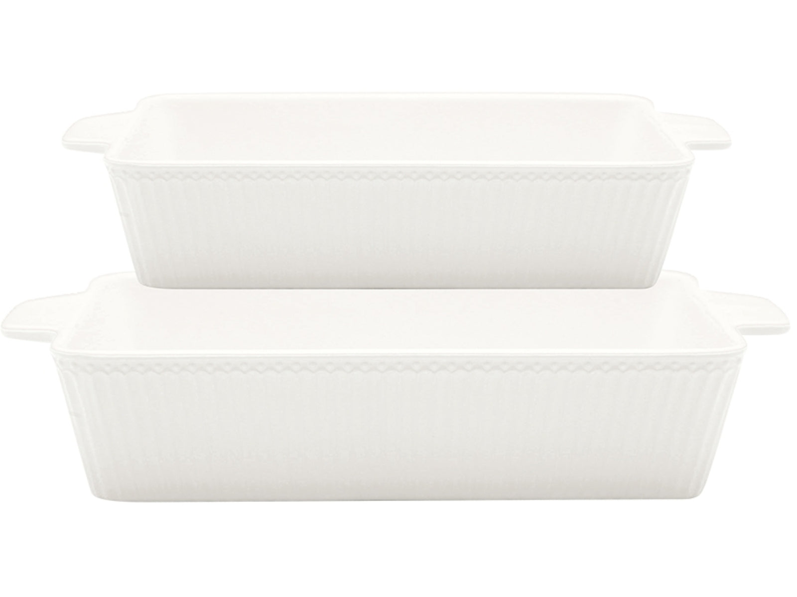 Greengate Alice Auflaufform white Set2