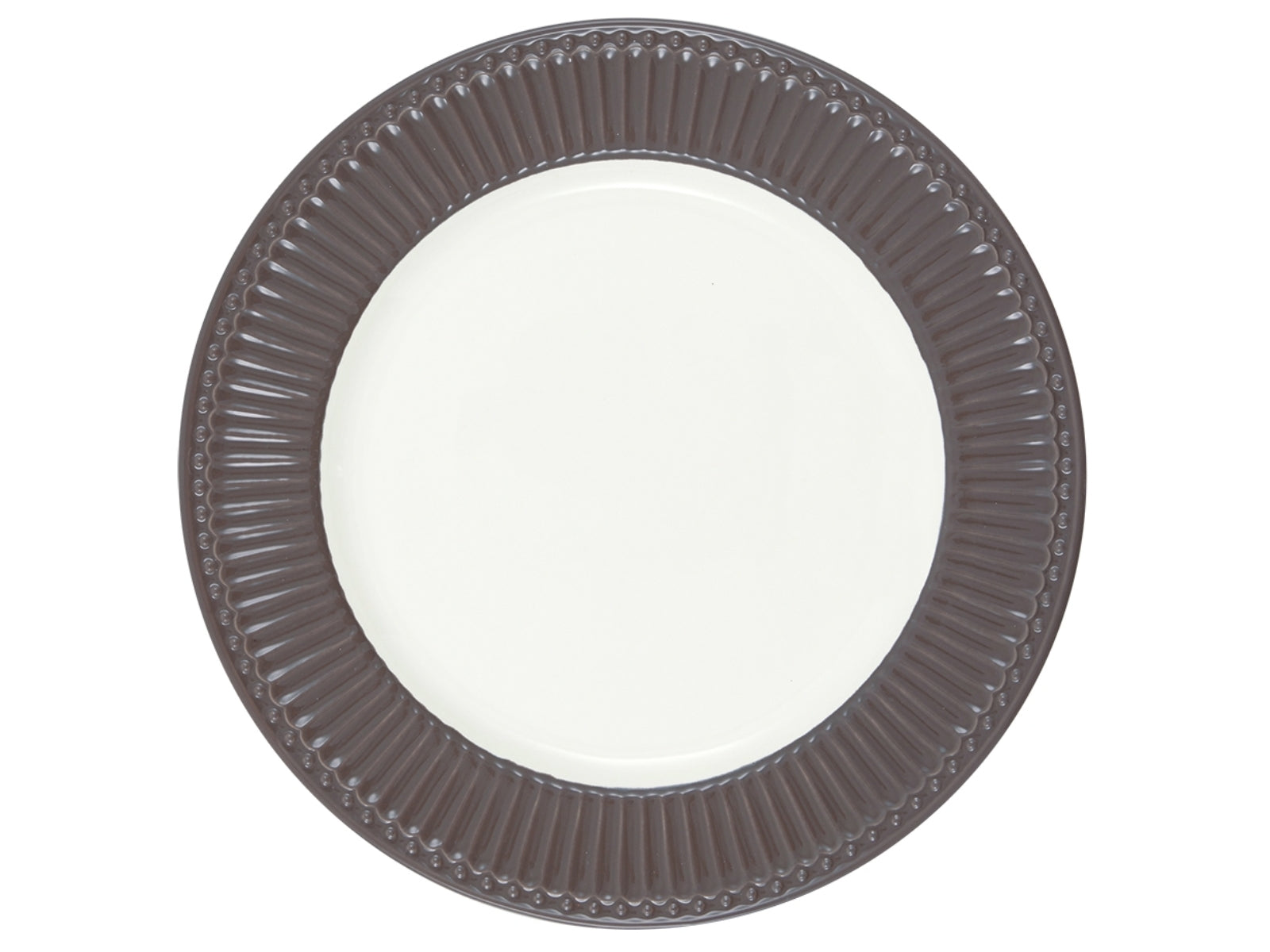 5707463408514 Greengate Alice Speiseteller dark chocolate 26,5 cm