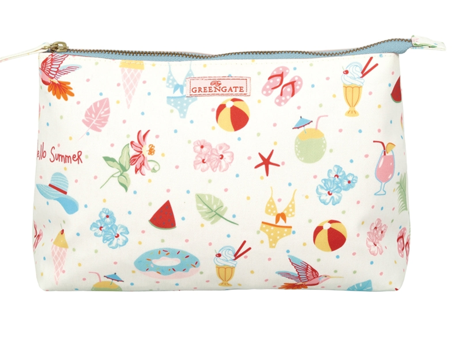 Greengate Lula Kosmetikbeutel large white