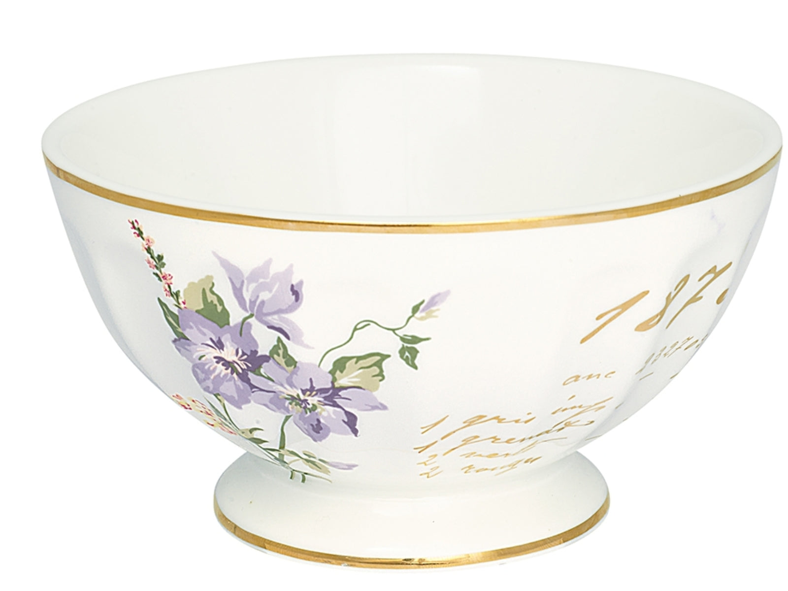 Greengate Jacobe French Bowl xlarge white 13,5 cm